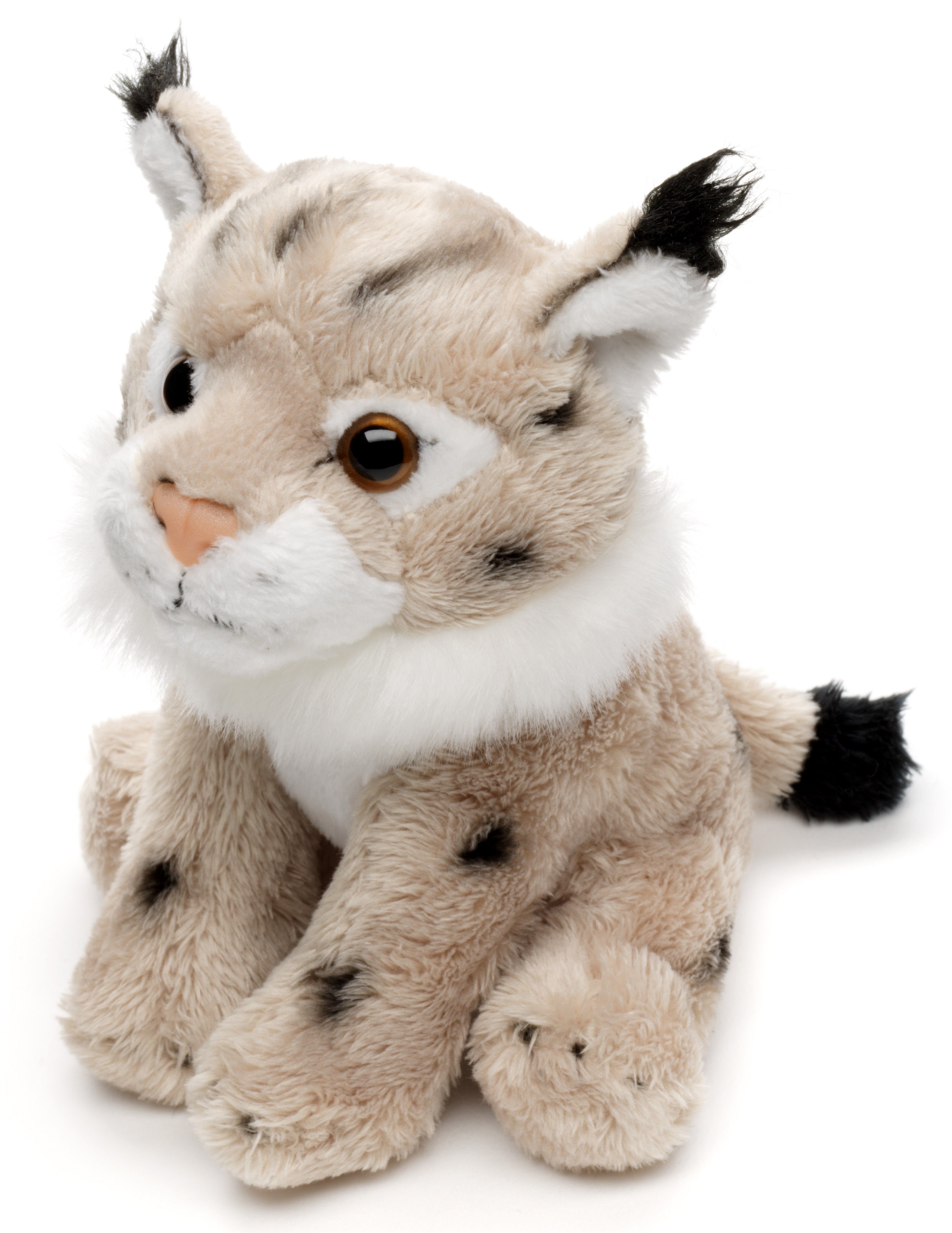 Uni-Toys Kuscheltier Luchs Plushie - verschiedene Modelle - Plüsch-Katze - Plüschtier, zu 100 % recyceltes Füllmaterial