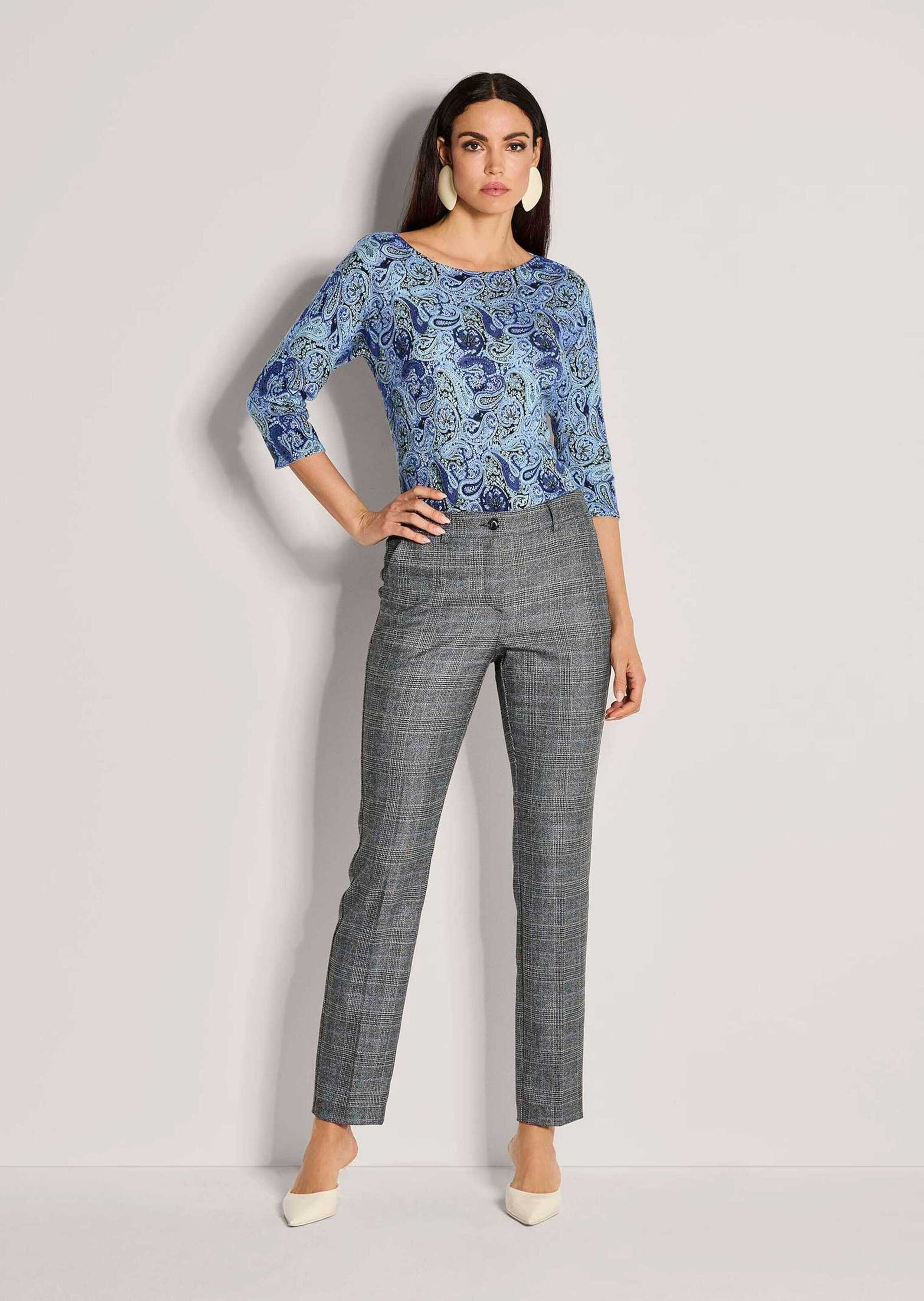 MADELEINE Stoffhose Glencheck-Hose mit Stretch Elegante Hose in schmalem Sc günstig online kaufen