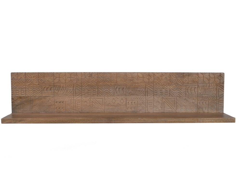 WOLF MÖBEL Ablageregal CARVING Wandpanel 120x25, 120 x 25 x 25, CARVING Wandpanel 120x25