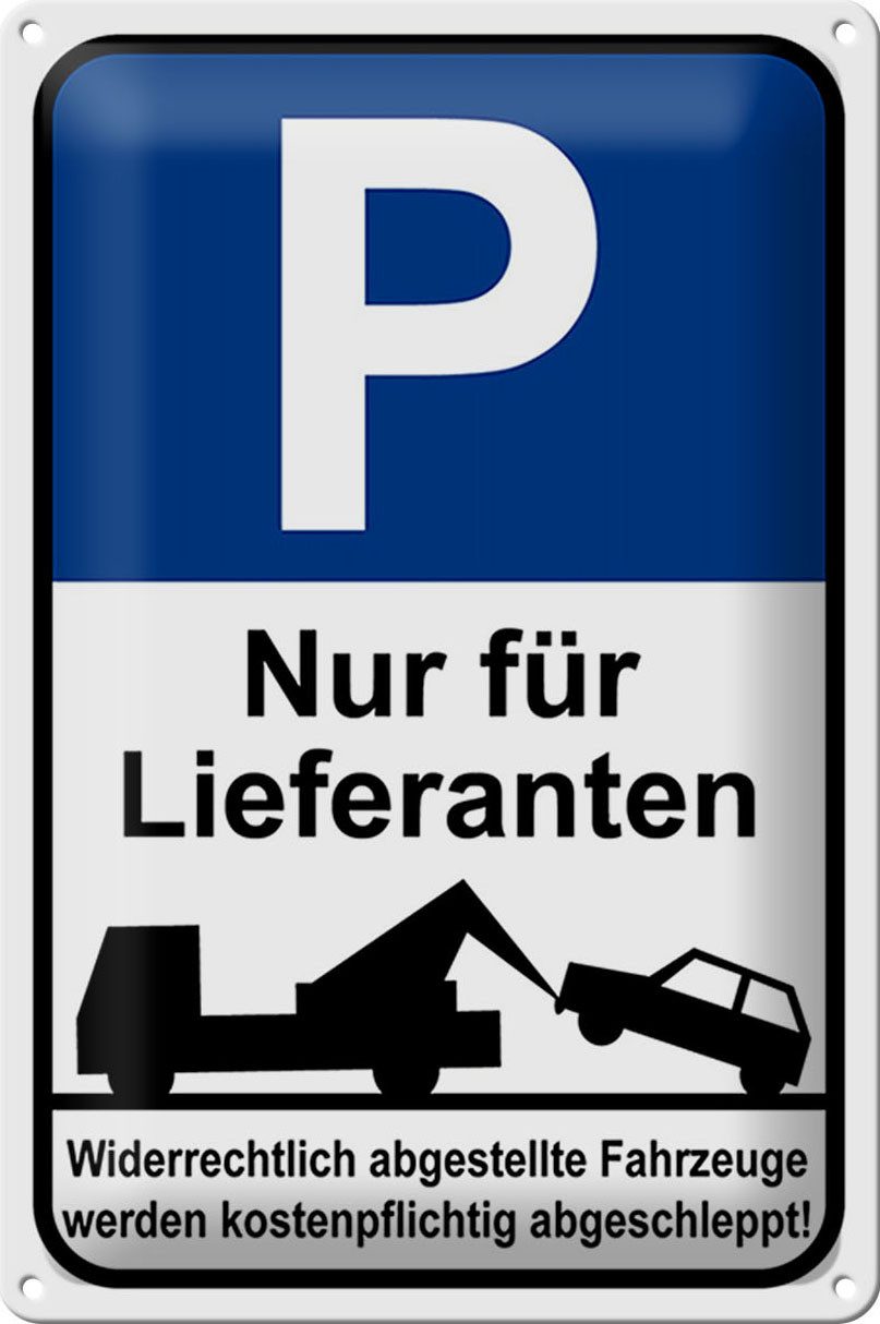 Hebold Metallschild Schild Blech Parken-Made in Germany- 20x30cm Parkplatzschild nur Liefe