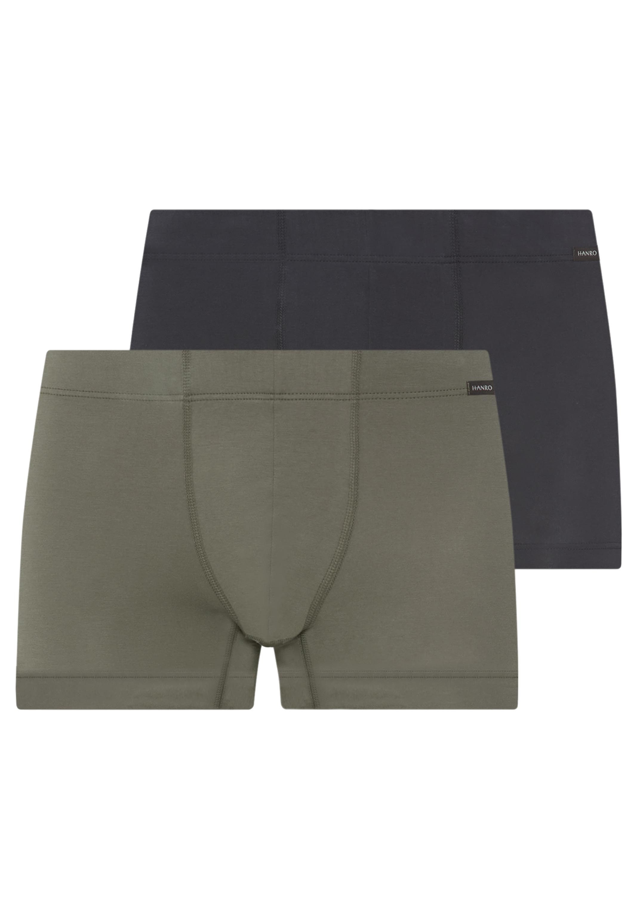 Hanro Retro Boxer Cotton Essentials (Spar-Set, 2-St) Retro Short / Pant - Baumwolle - ohne Eingriff - Atmungsaktiv