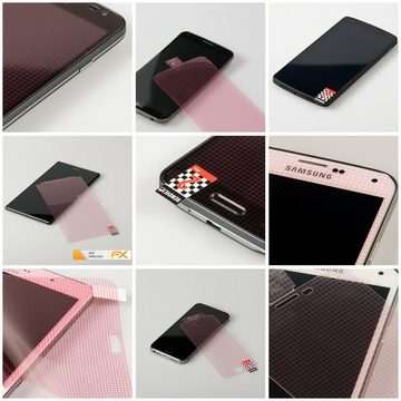 atFoliX Schutzfolie für Blackberry Z30, (3 Folien), Entspiegelnd und stoßdämpfend