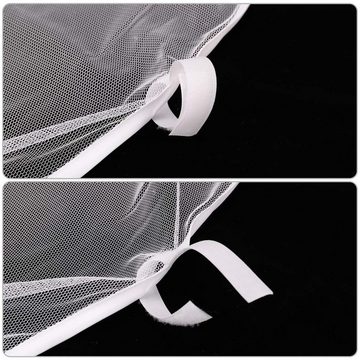 Sekey Moskitonetz Insektenschutz Fliegengitter für Pavillon 3x3m, mit Reißverschluss und Klettbänder