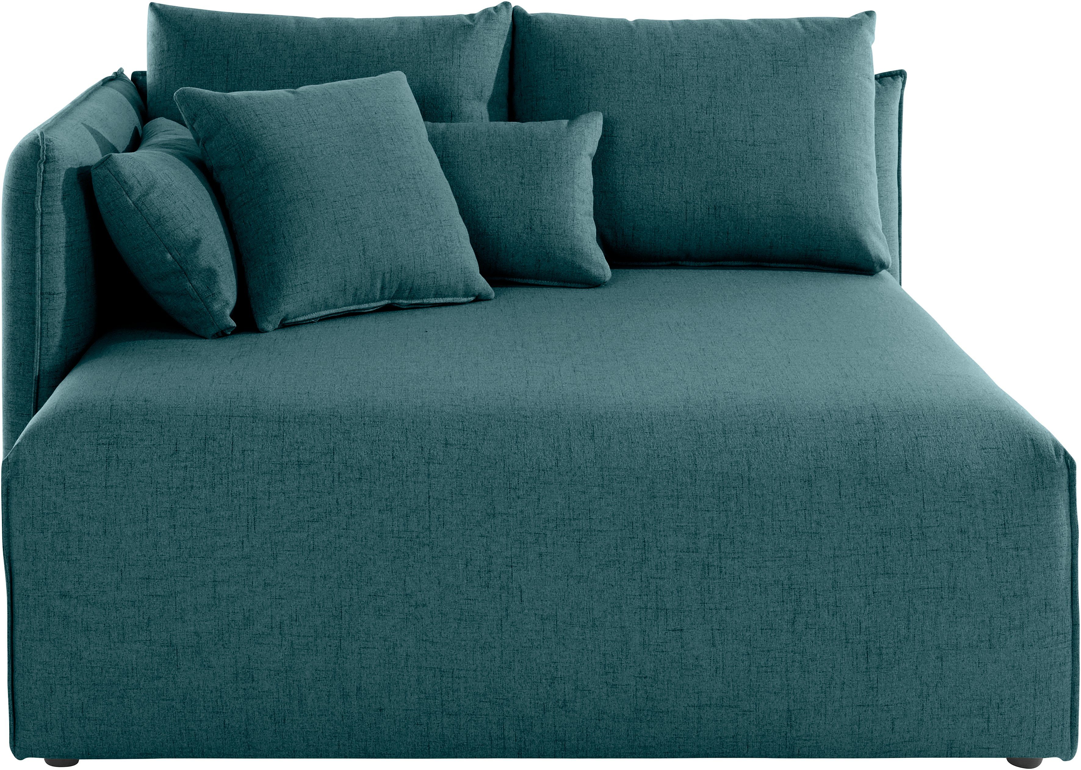 OTTO home Ottomane Nöre, kurzes Lounge-Modul - zum Zusammenstellen, Breite 138 cm, Tiefe 128 cm