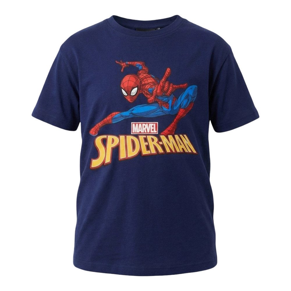 MARVEL Print-Shirt Marvel Spiderman Kinder Jungen T-Shirt Kurzarm Shirt (1-tlg) Gr. 98 bis 128 - 100% Baumwolle