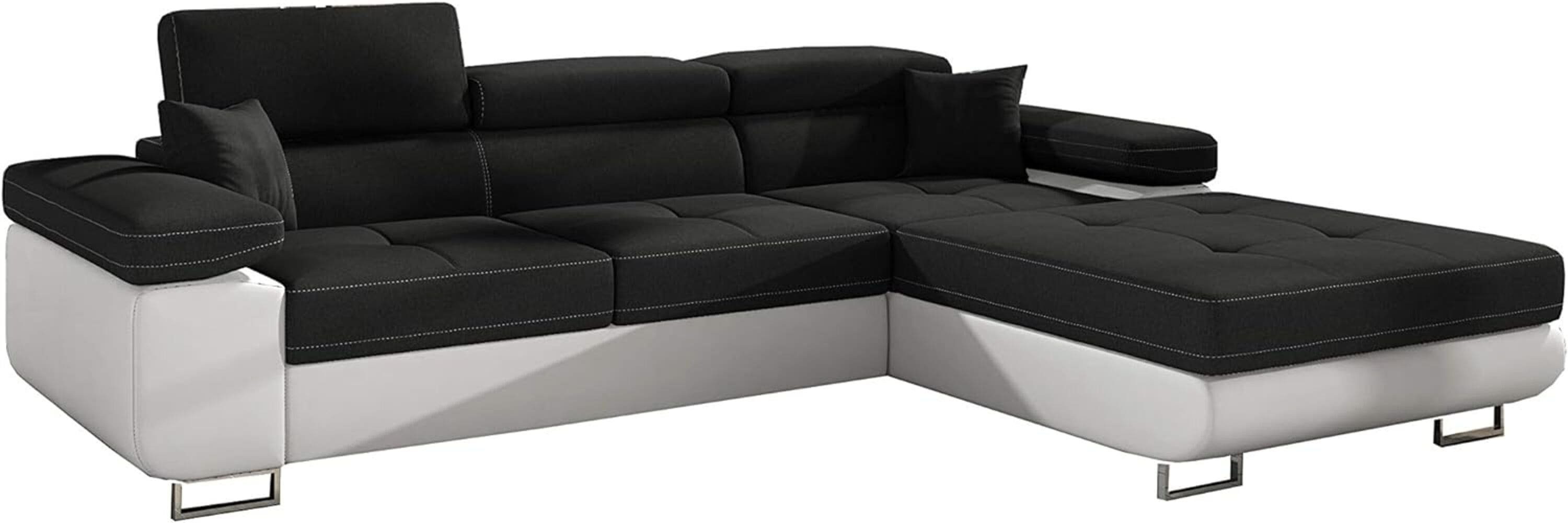 MOEBLO Ecksofa ALVARO, Eckcouch mit Bettfunktion günstig online kaufen