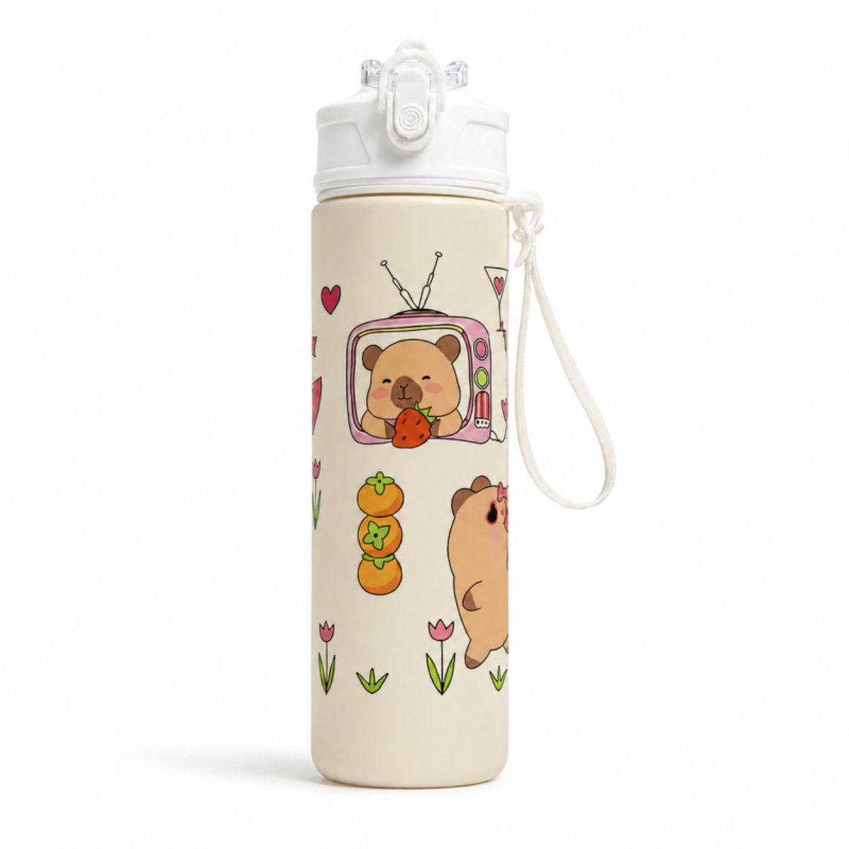 WS-Trend Trinkflasche Capibara Capybara Sportflasche Wasserflasche Trinkflasche Flasche, 800 ml