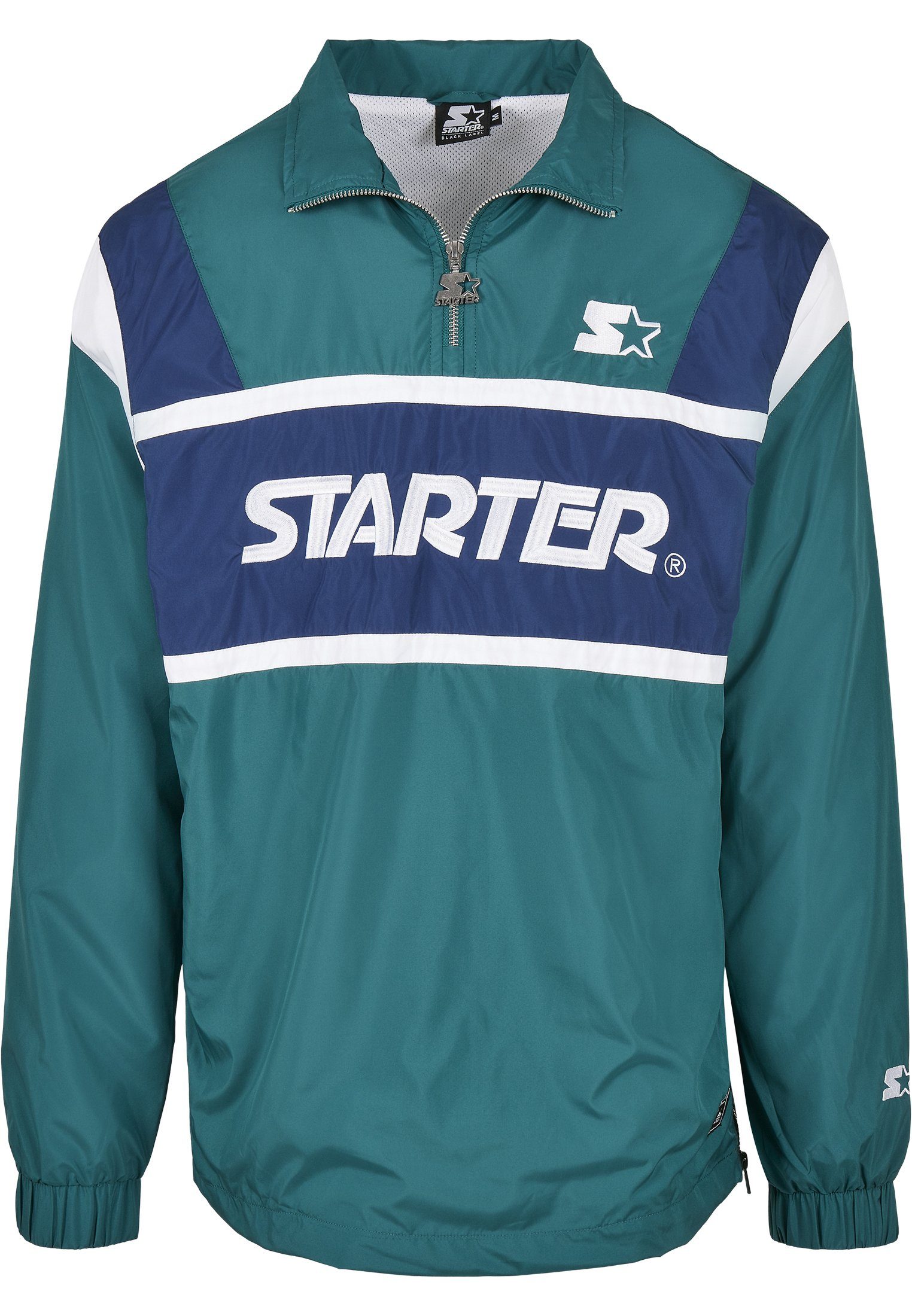 Starter Outdoorjacke Herren Starter Retro retrogreen/bluenight/white Half Zip (1-St) Jacket