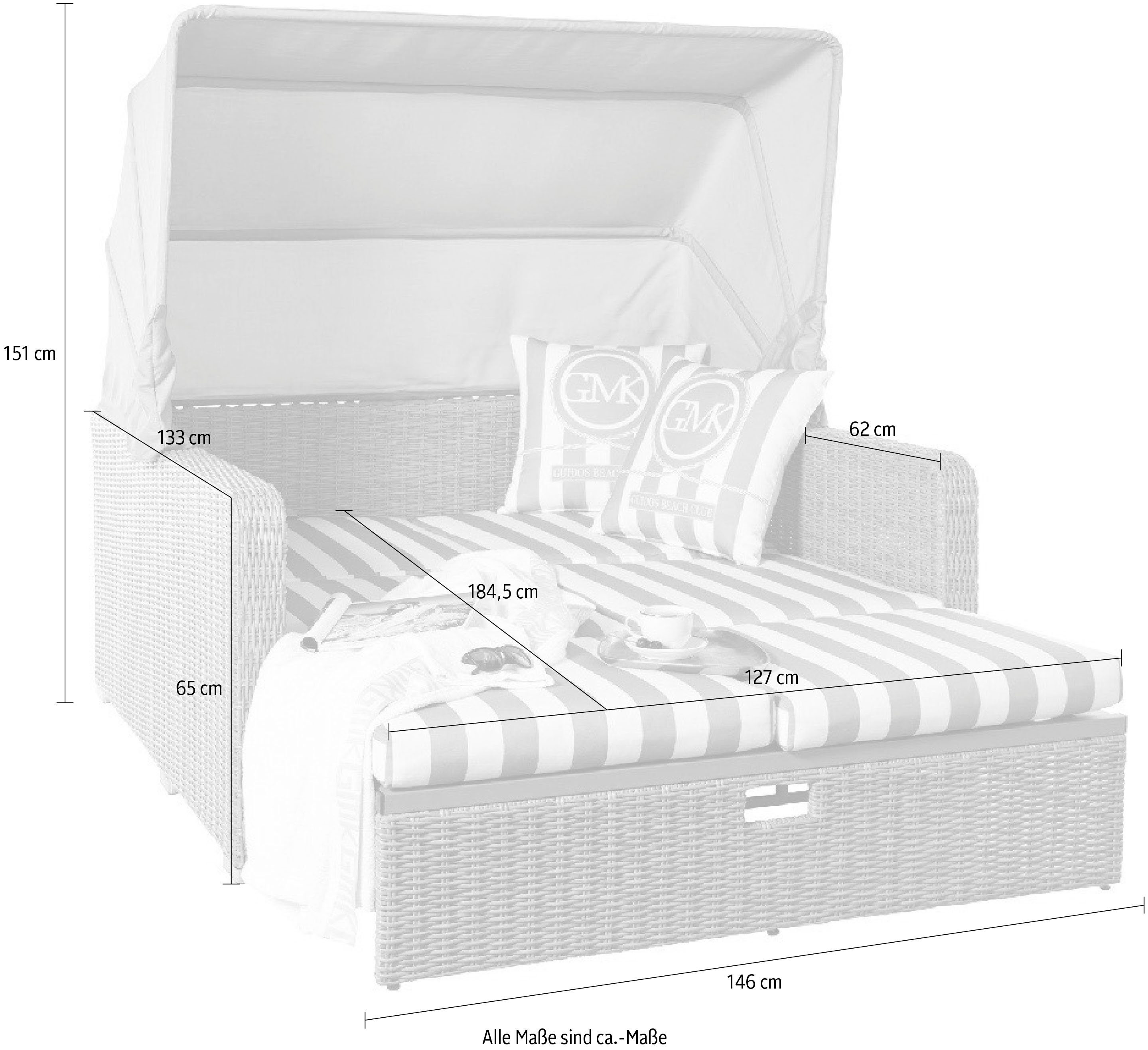 Guido Maria Kretschmer Home&Living Loungesofa Norderney, Set 8 Teile