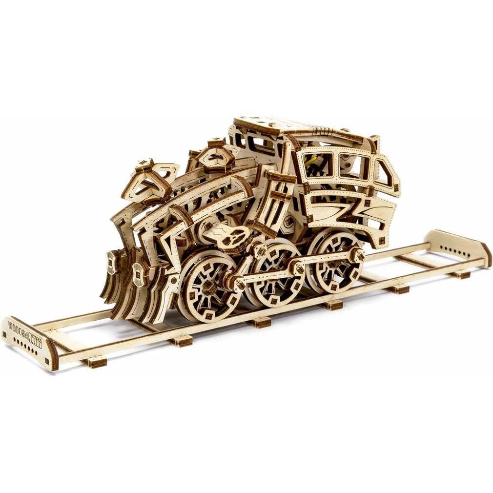 Wooden City Puzzle 3D-Puzzle Dream Express mit Schienen 220 Teile, Puzzleteile
