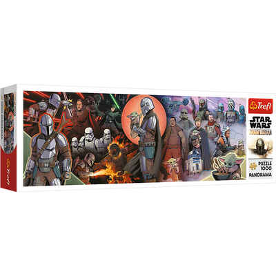 Trefl Puzzle Star Wars The Mandalorian Panorama Puzzle, 1000 Puzzleteile, Made in Europe