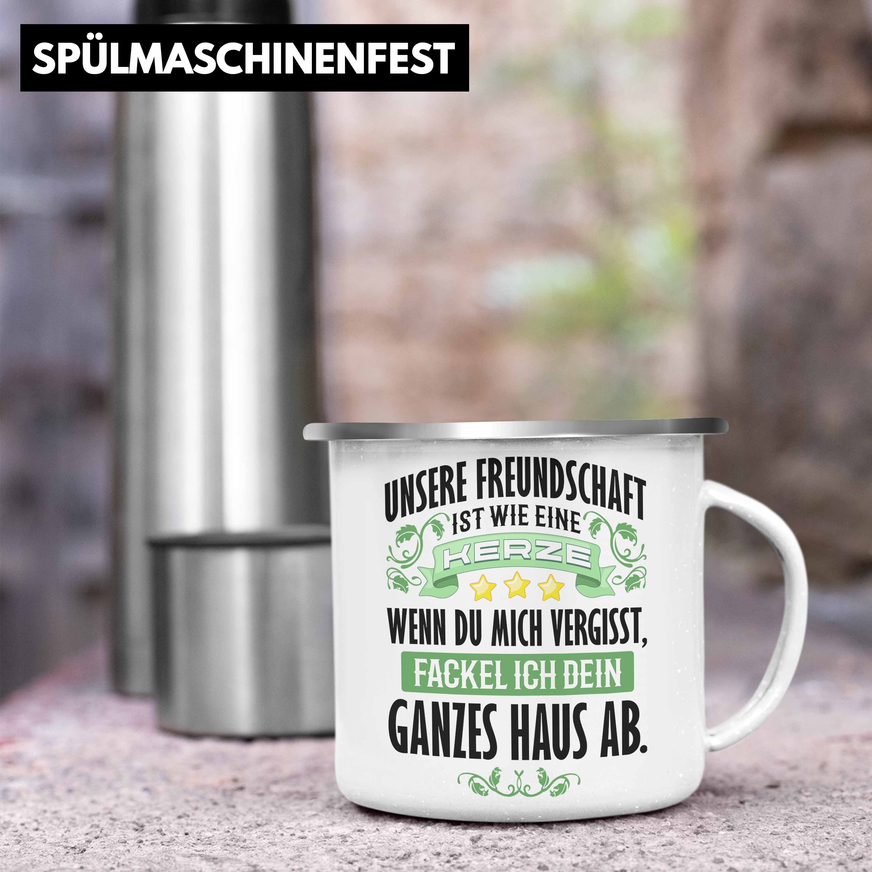 Wie Spruch Freundschaft Thermotasse Beste Kerze Freundinnen Geburtstag Becher Freund Tasse Emaille Trendation Beste - Freundin Silber Freundinnen Geschenk - Lustig Eine Trendation