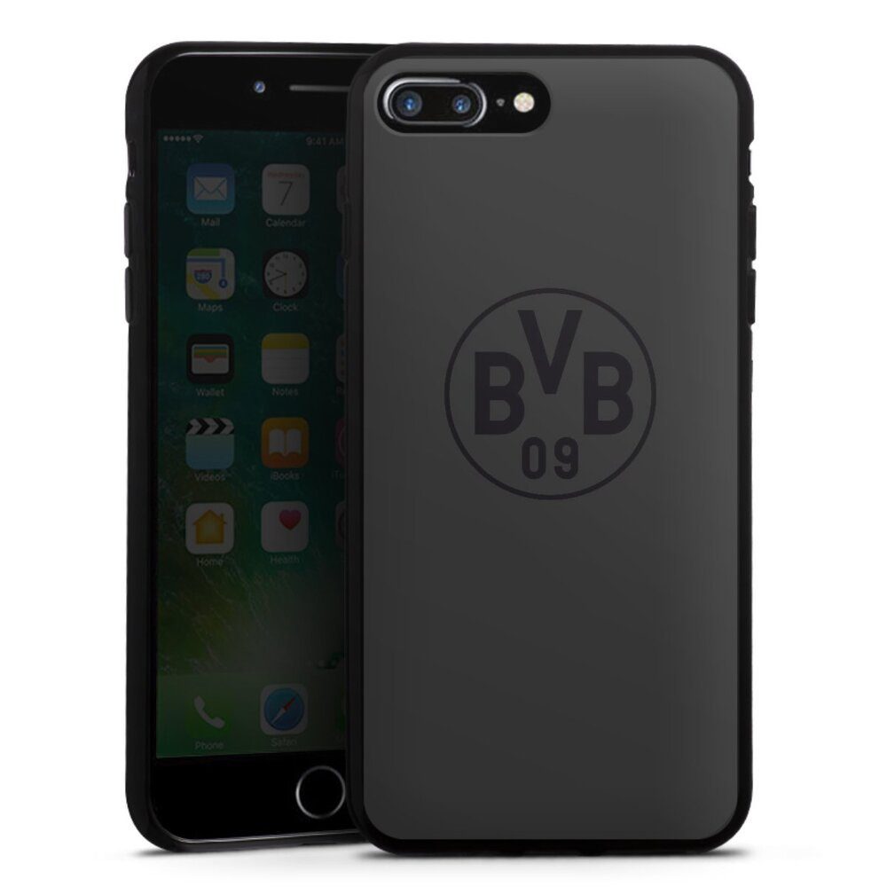 DeinDesign Handyhülle Borussia Dortmund Logo BVB BVB Grau, Apple iPhone 7 Plus Silikon Hülle Bumper Case Handy Schutzhülle