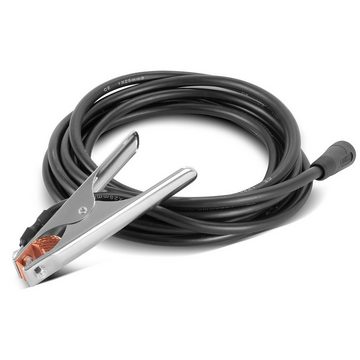 STAHLWERK Elektrowerkzeug-Set Massezange 300 A 8 m Kabel mit 25 mm² 9 mm Stecker, Paket, 1-tlg., Massekabel Schweißkabel 8 Meter Schlauchpaket bis 200 A Ø 16 mm²