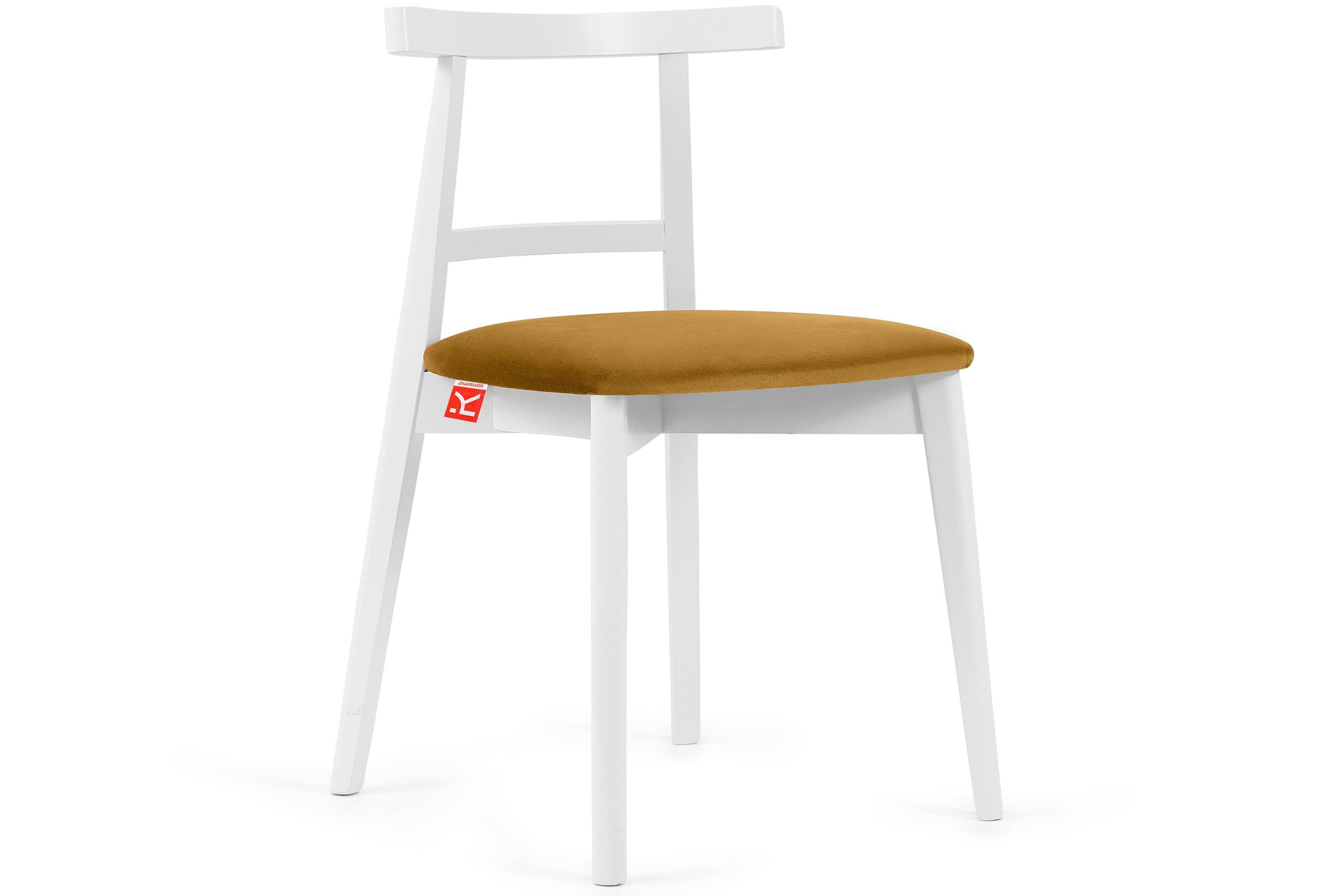KONSIMO® Holzstuhl Esstischstühle LILIO Holzstühle, Polsterstühle 2 St., Japandi (weiße Rahmenfarbe), hergestellt in der EU, Buchenholzrahmen, fertigmontiert