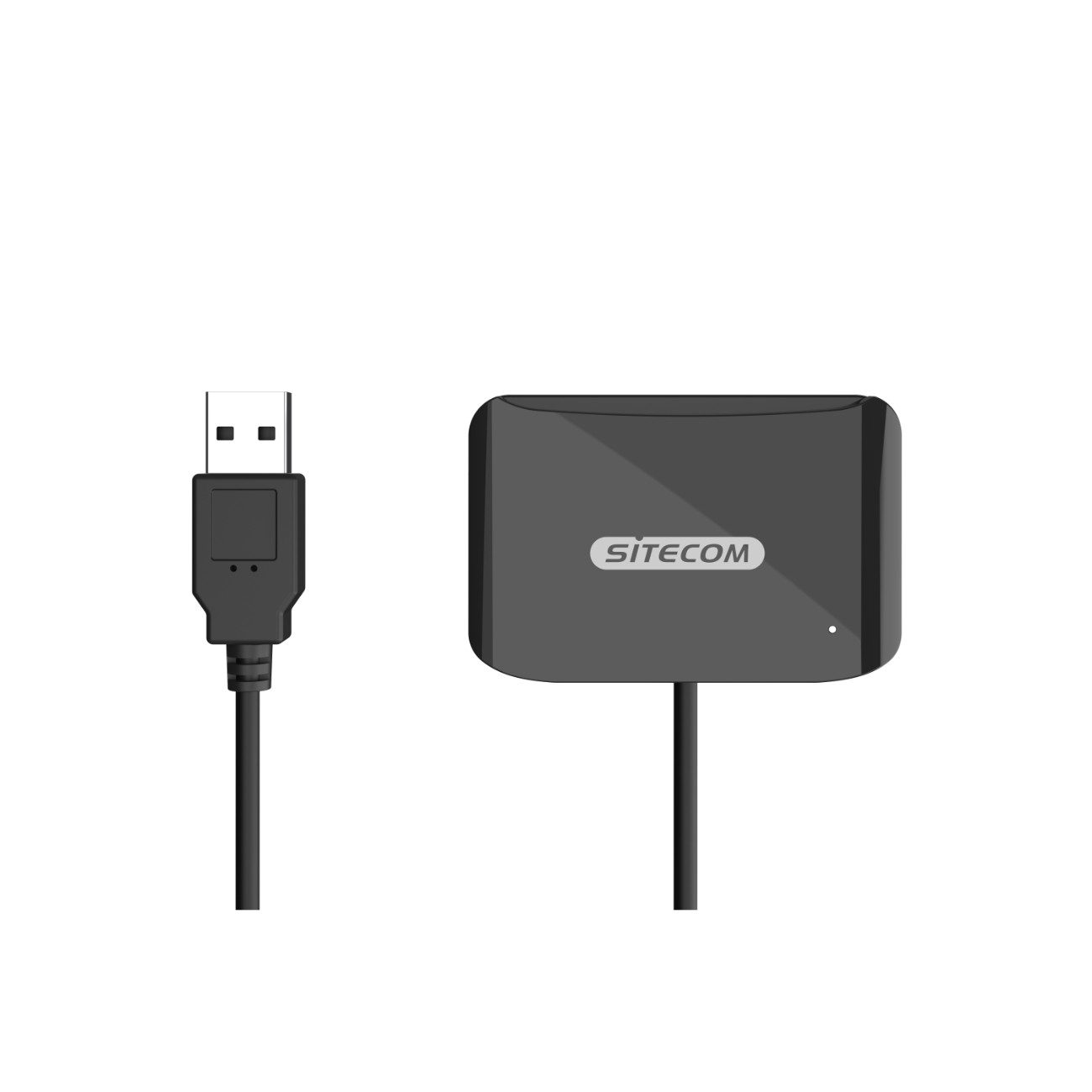 Sitecom Personalausweisleser MD-1001, USB-Ausweisleser mit eID-Unterstützung und MicroSD-Kartensteckplatz