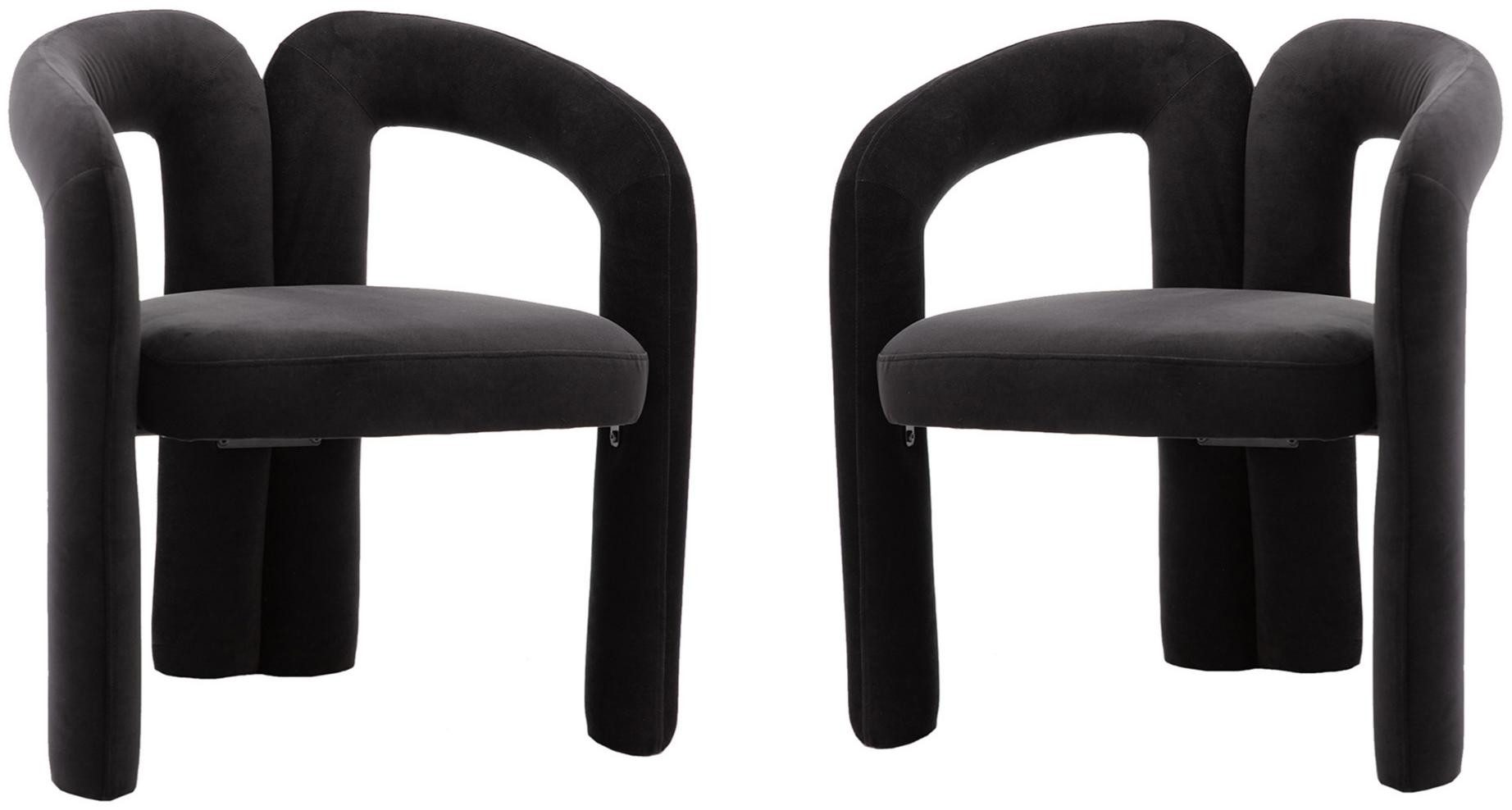 LVHOM Armlehnstuhl M-Form Freizeitstuhl, Bistrostuhl, Bürostuhl, Polsterstuhl, Besucherstuhl (runde Sessel mit breiter Polsterung, flauschiger Stoffstuhl, 2 St), für Esszimmer, Wohnzimmer, Büro, Schlafzimmer, Wartezimmer, Lobbys