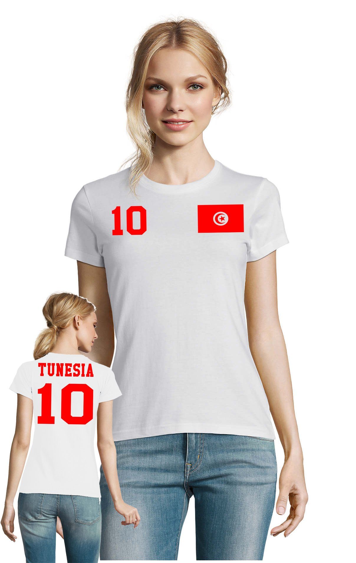 Print-Shirt Kinder T-Shirt Flagge Tunesien Fußball Sport Tunisia WM EM Fahne OTTO Sport & Bademode Sportmode Shirts 