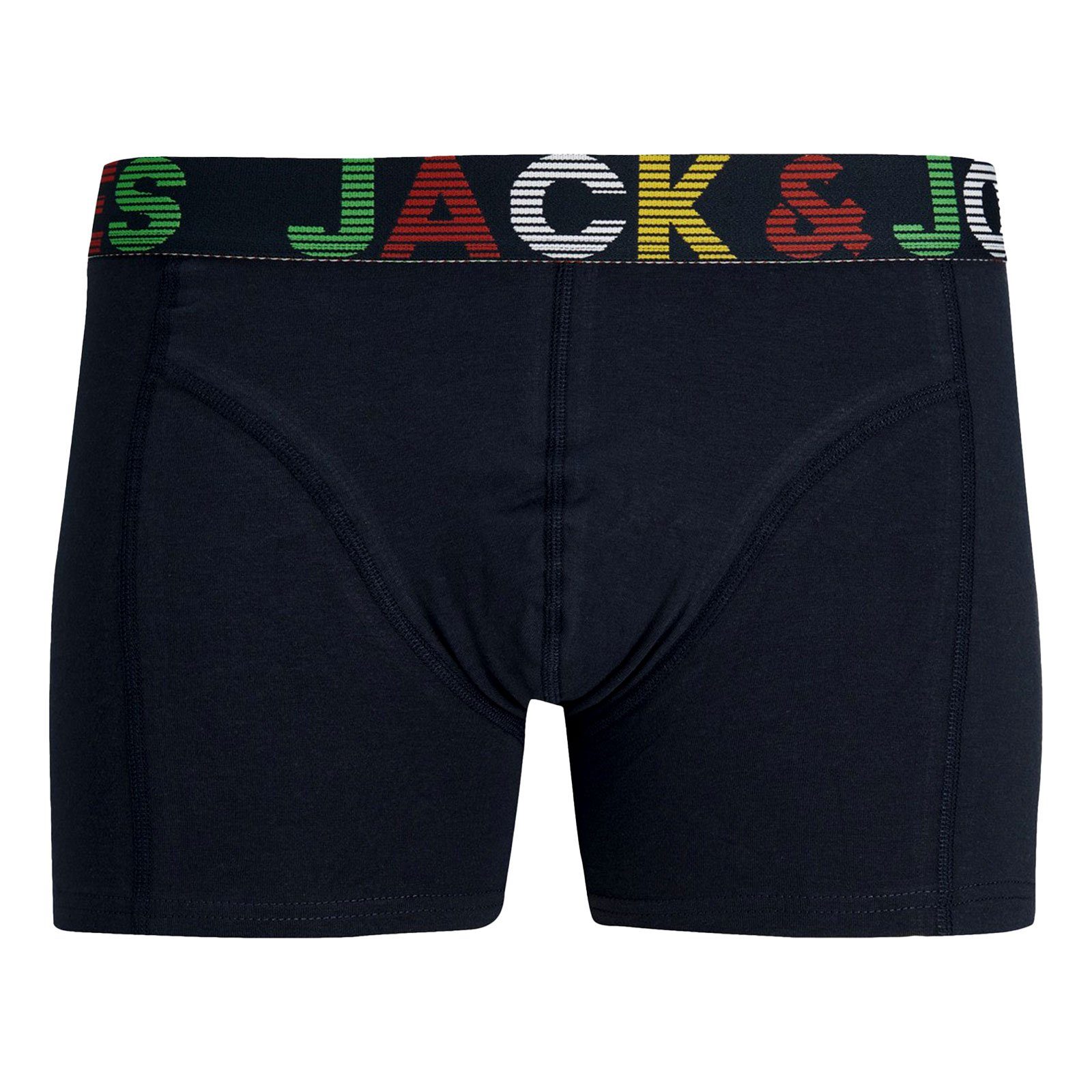 Jack (3-St) Jones Bund Trunk / blaze mit grey navy am dark melange & Markenschriftzug