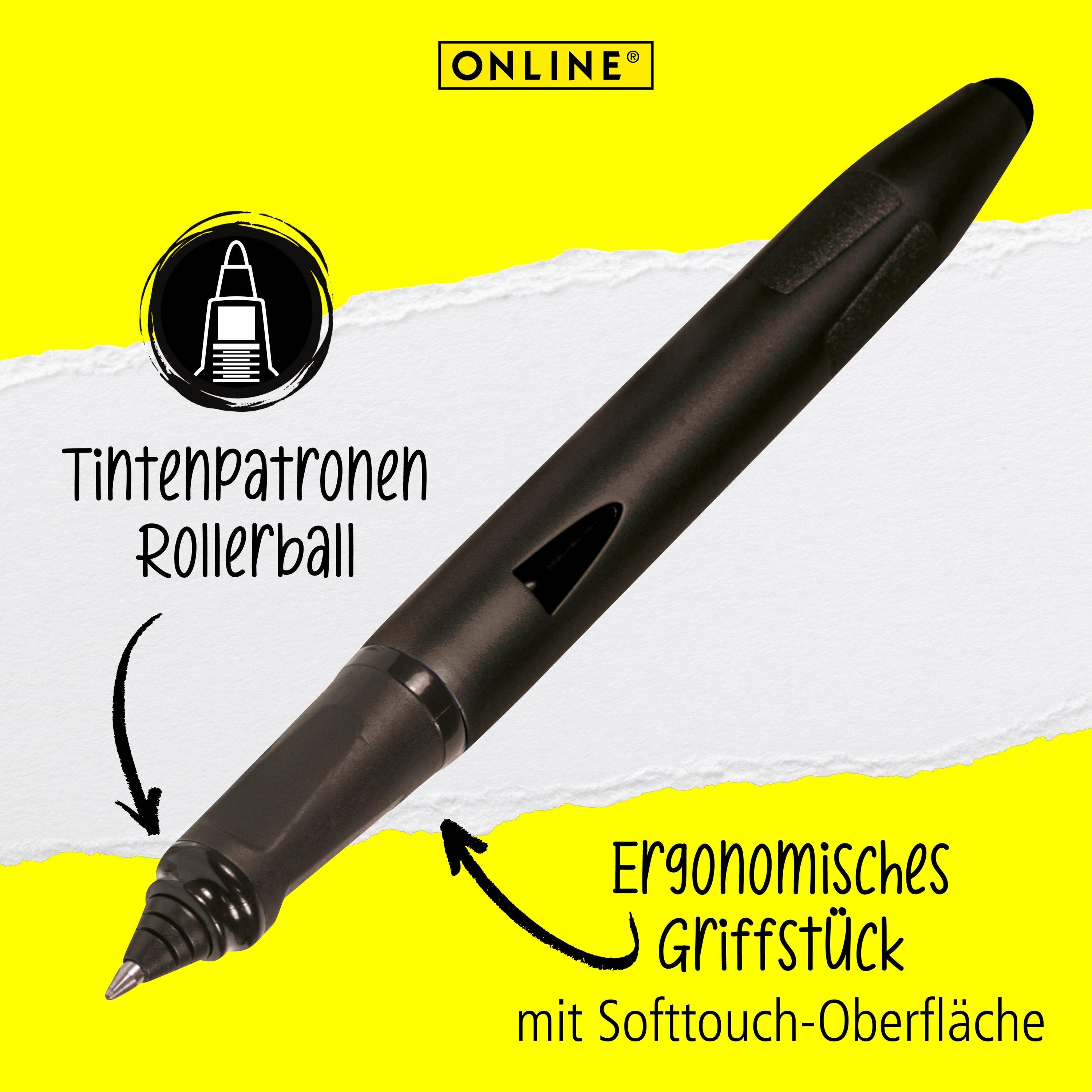 ergonomisch, mit Schwarz ideal die Schule, Switch Online Stylus-Tip für Plus, Pen Tintenroller