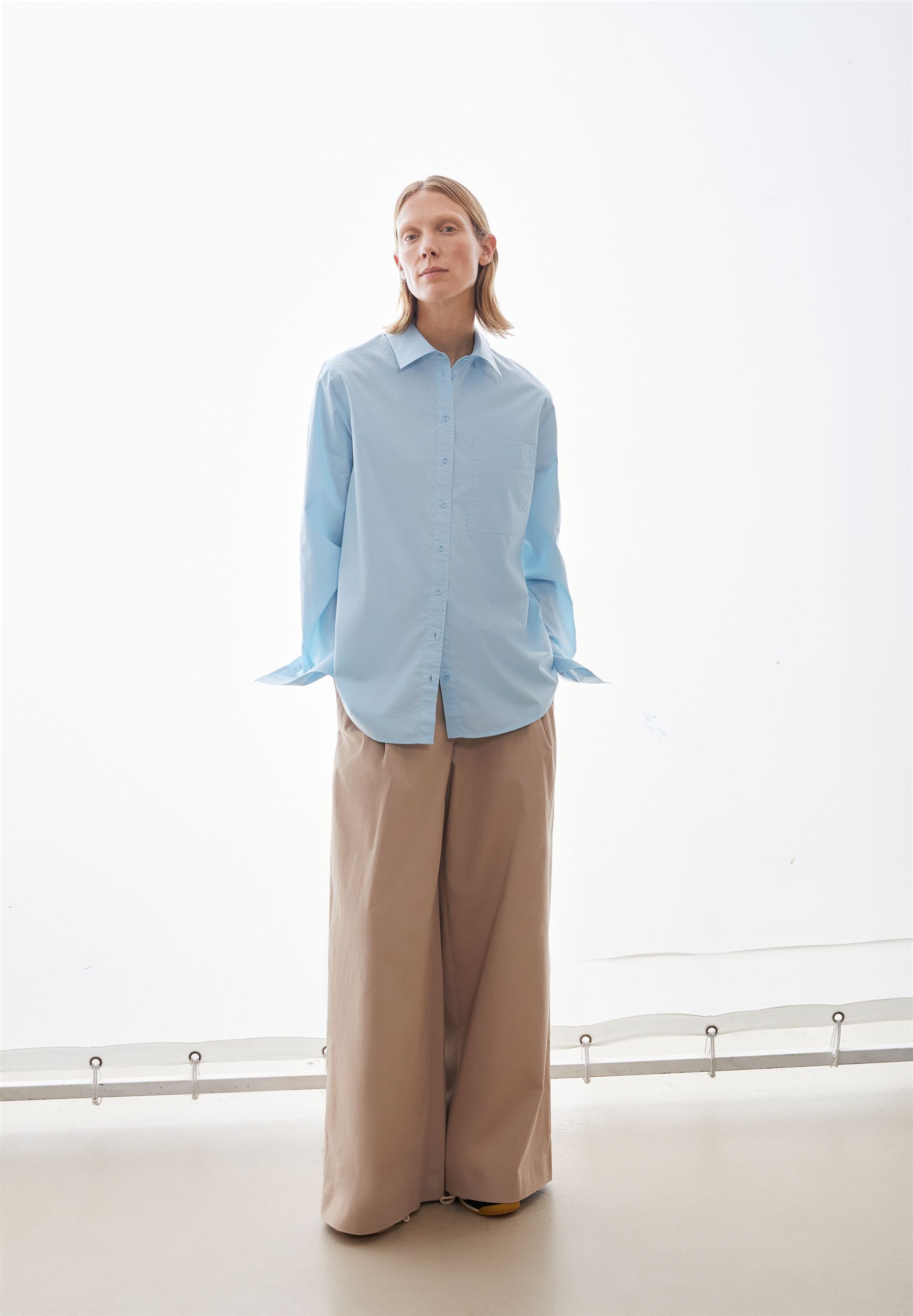 Armedangels Langarmbluse LOOSE POPLIN Bluse aus Bio-Baumwolle Loose Fit