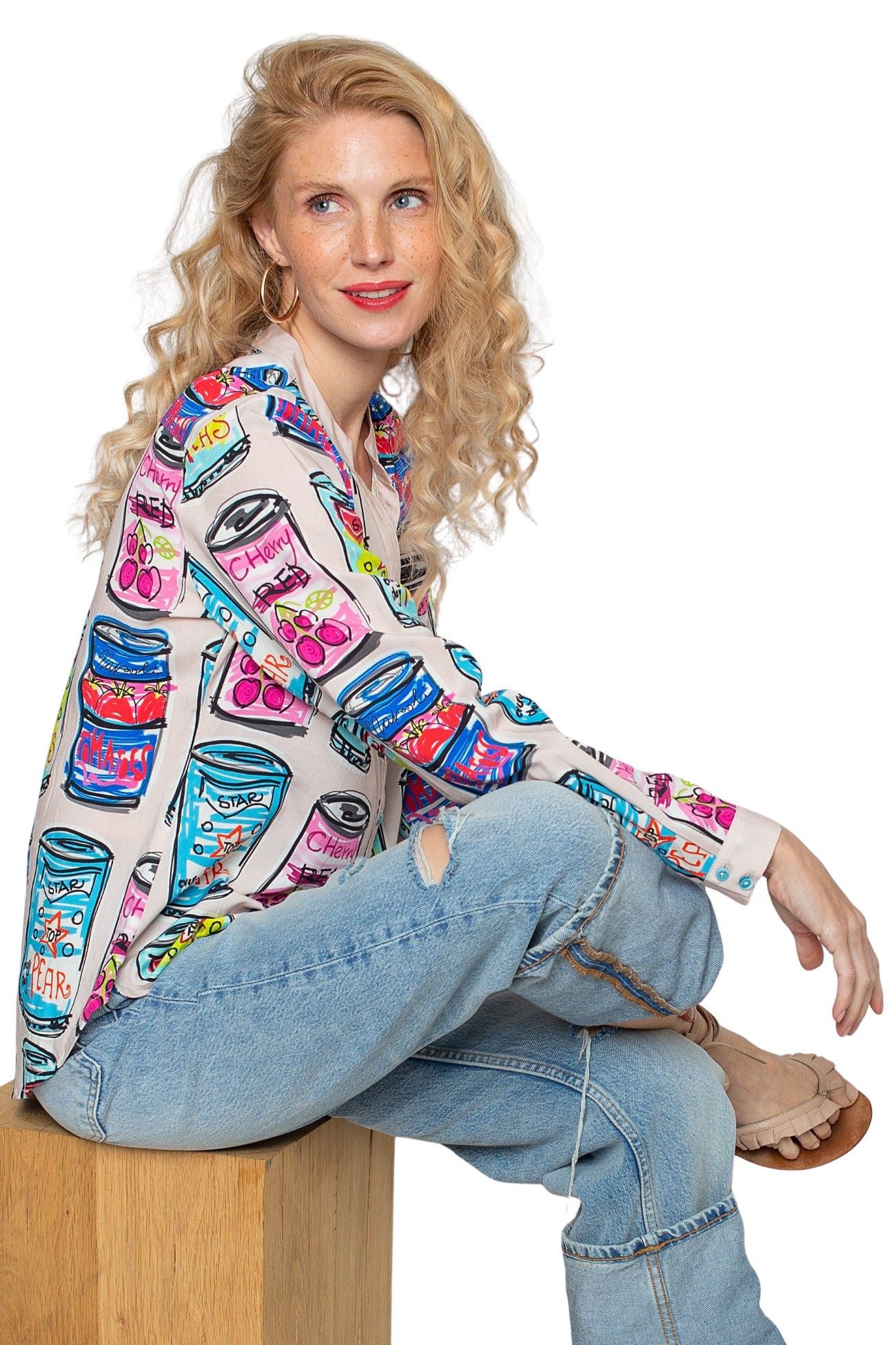 Emily Van Den Bergh Schlupfbluse Damenbluse 8808-600