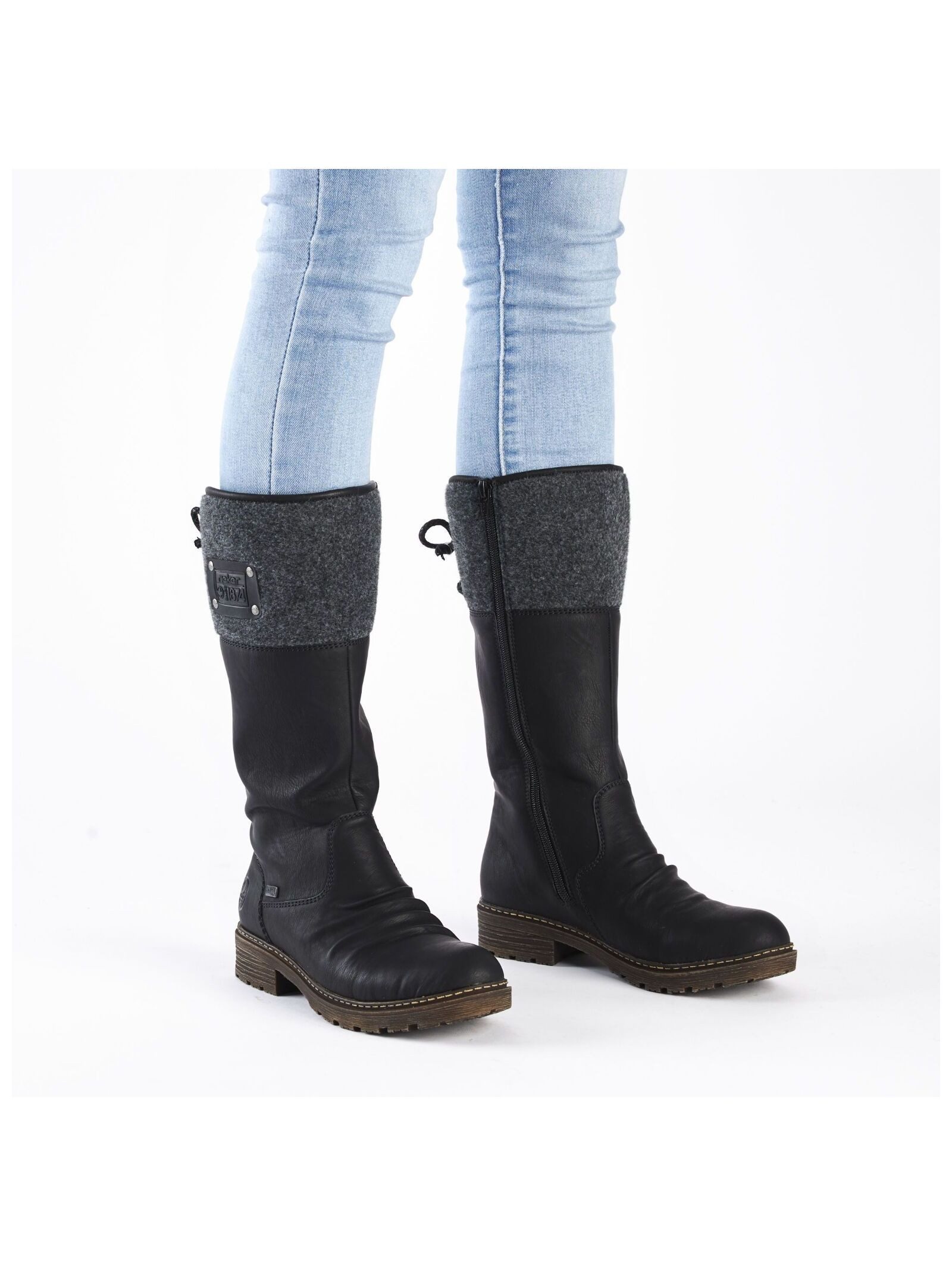 Rieker Rieker Stiefel Lederimitat/Textil Stiefel