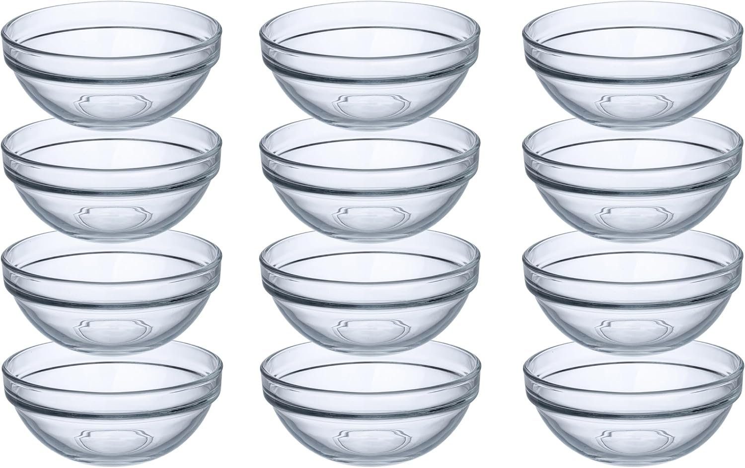 Provance Dipschale 6 - 24 Stück Schüsseln aus Glas Ø 9 cm Glasschälchen Dipschale, (Set, 12-tlg), spülmaschinengeeignet