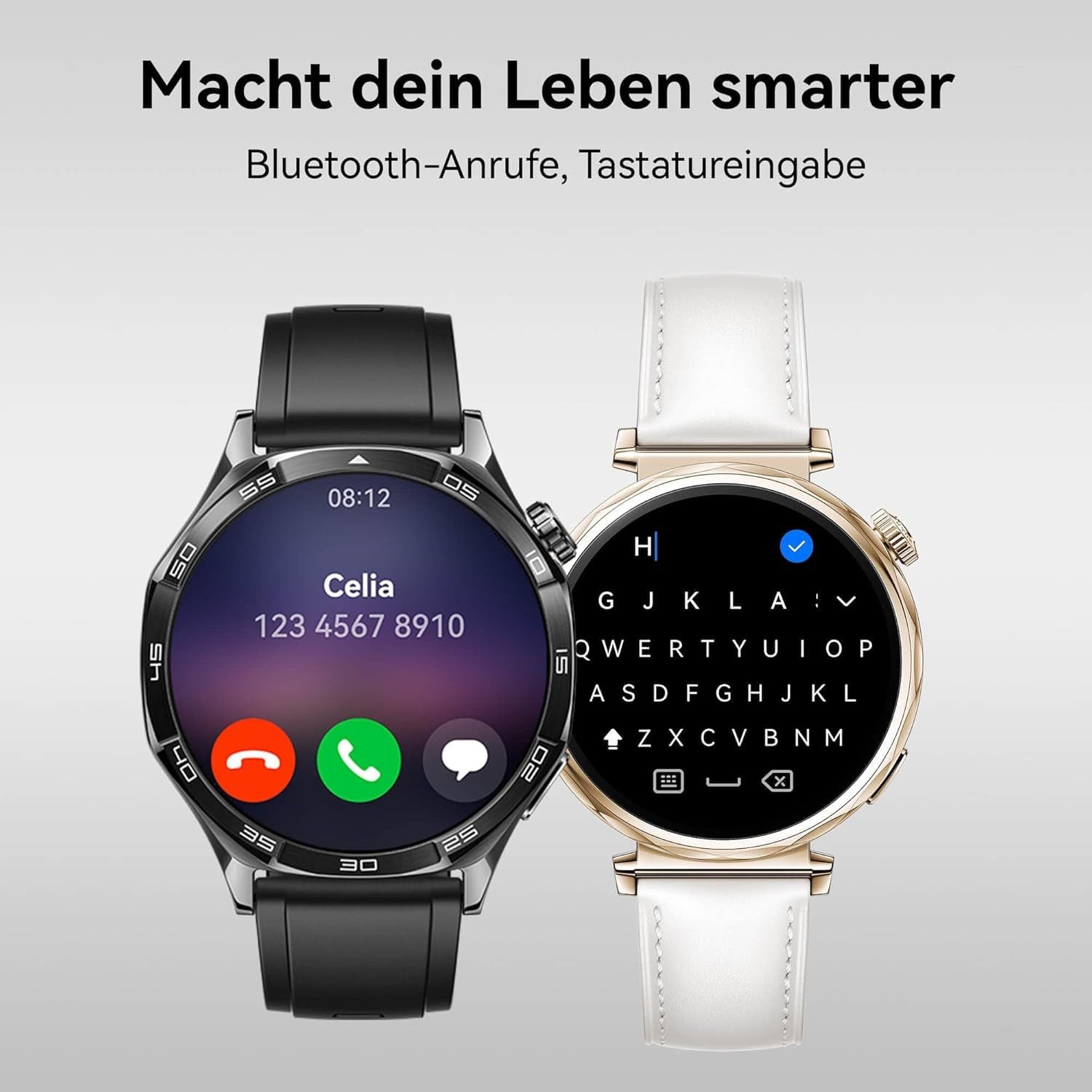 Huawei Bis zu 14 Tage Akkulaufzeit Herren's Robust; Fitness Tracker AMOLED Smartwatch (3,6 cm/1,47 Zoll, Android iOS), Herren Fitness-Tracker mit GPS, 14 Tage Akku iOS Android