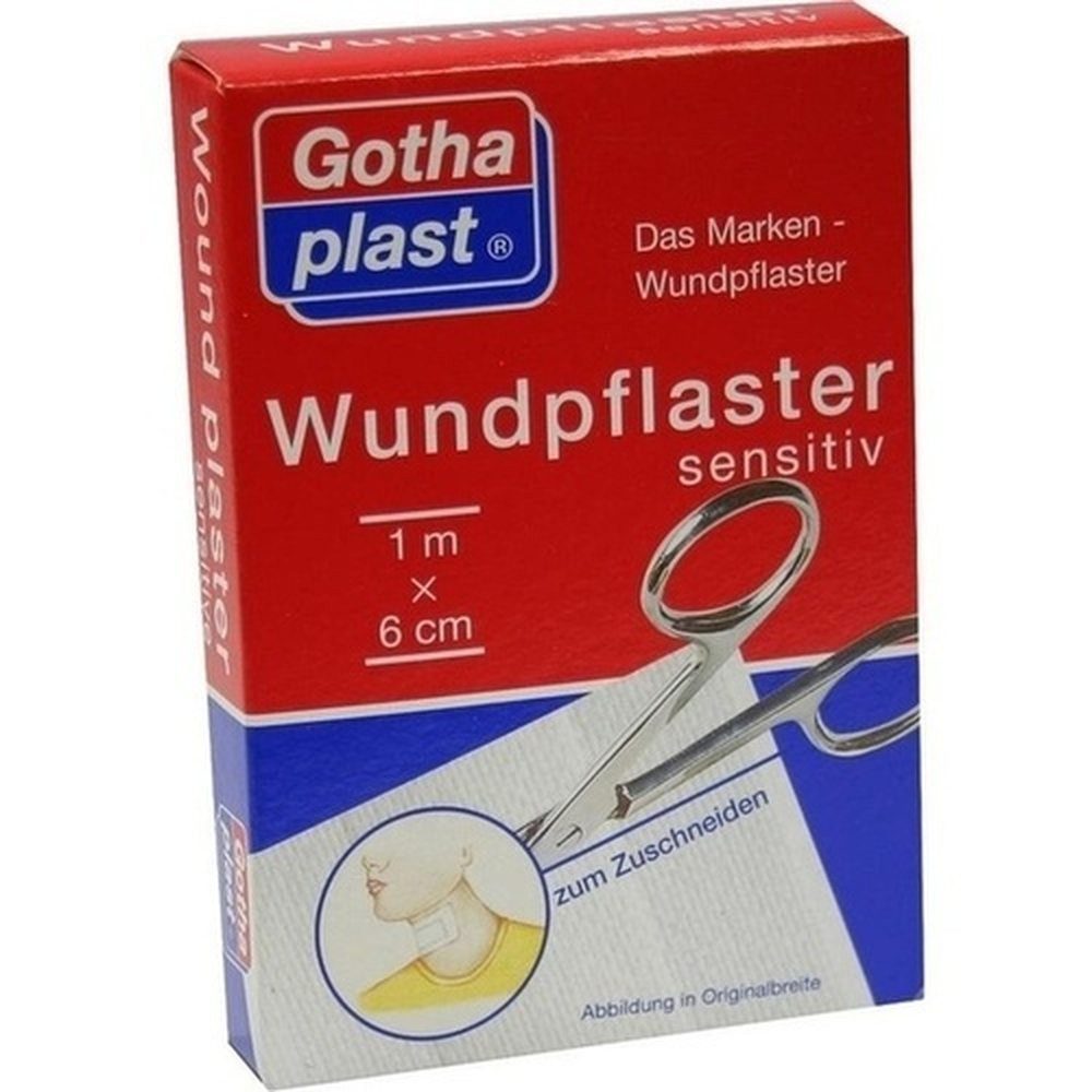 Gothaplast GmbH Wundpflaster GOTHAPLAST Wundpfl.sensitiv 6 cmx1 m geschnitten 1St