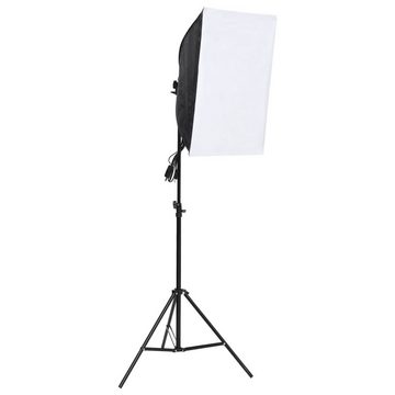 vidaXL Fotohintergrund Fotostudio-Beleuchtung-Set mit Hintergründen und Softboxen