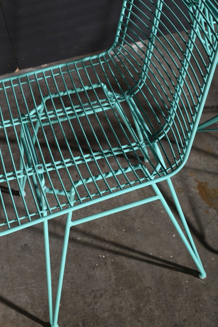 Vintagehaus Gartenstuhl Metallstuhl Outdoor/Indoor Industrial Wire günstig online kaufen