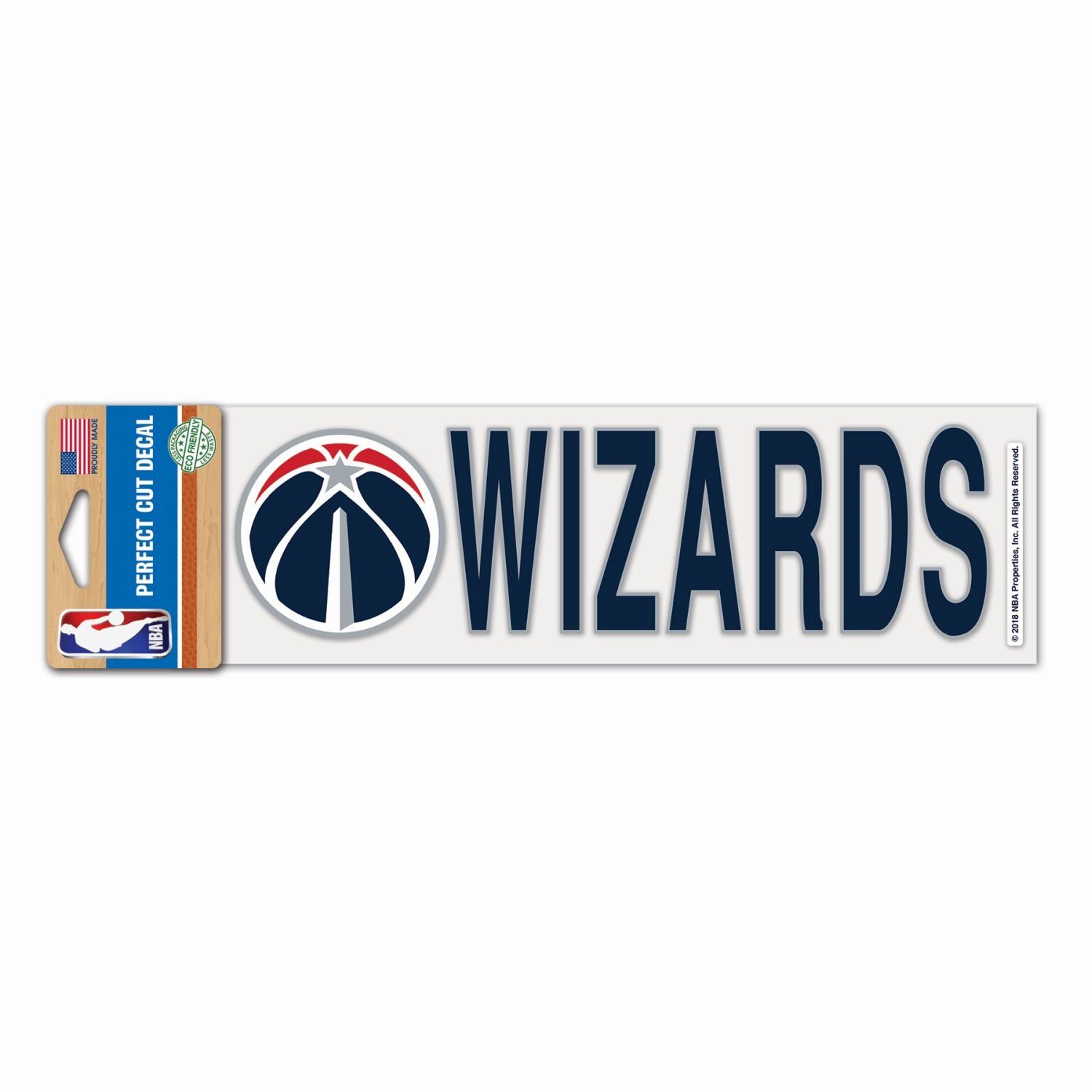 Wanddekoobjekt Cut Perfect NBA WinCraft Wizard 8x25cm Aufkleber Washington