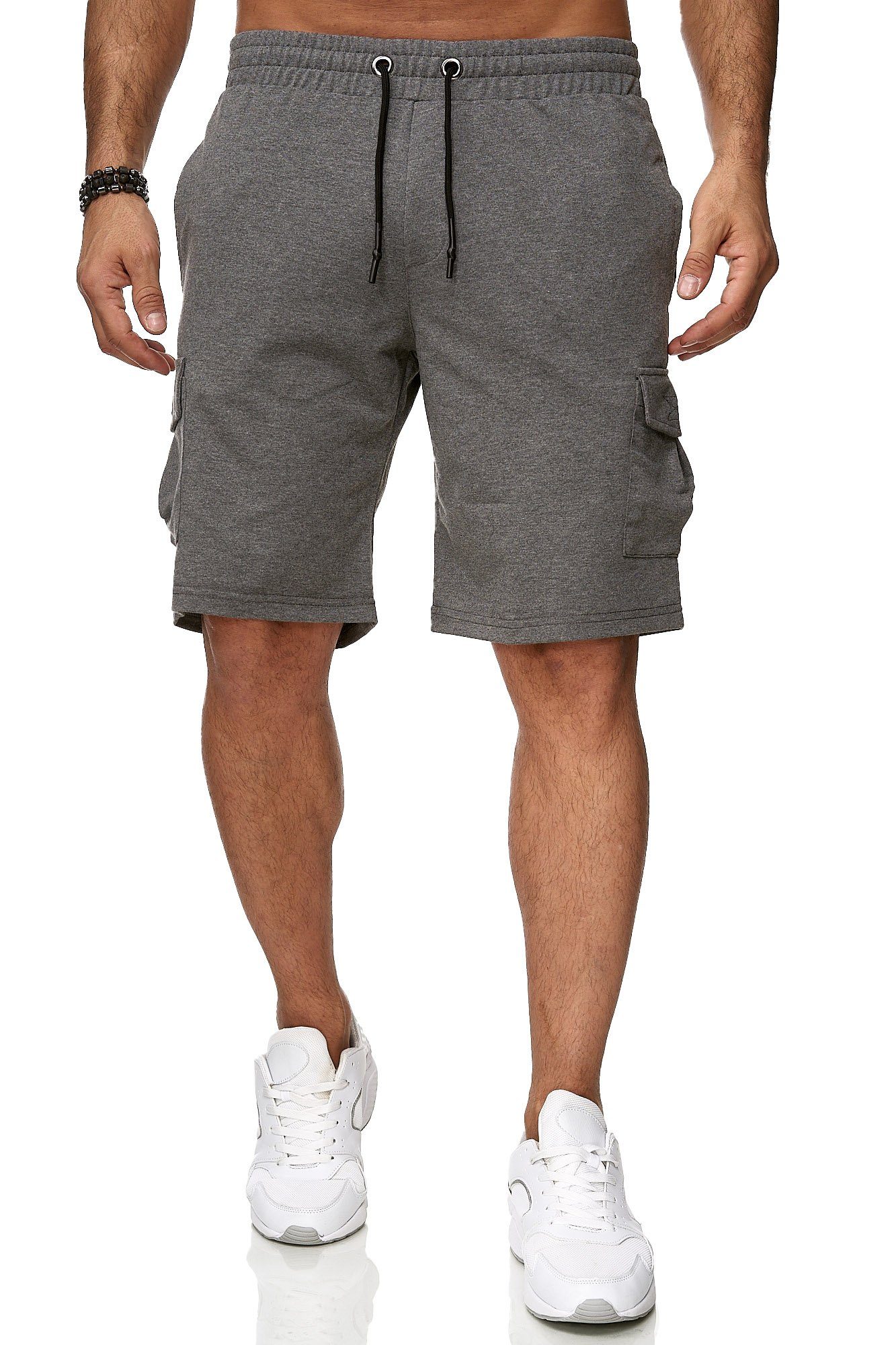 Reslad Sweatshorts Reslad Kurze Hose Herren Cargo Bermuda Shorts Jogginghose Sport-Hose (1-tlg) Sweatshorts Jogginghose mit Cargo-Taschen