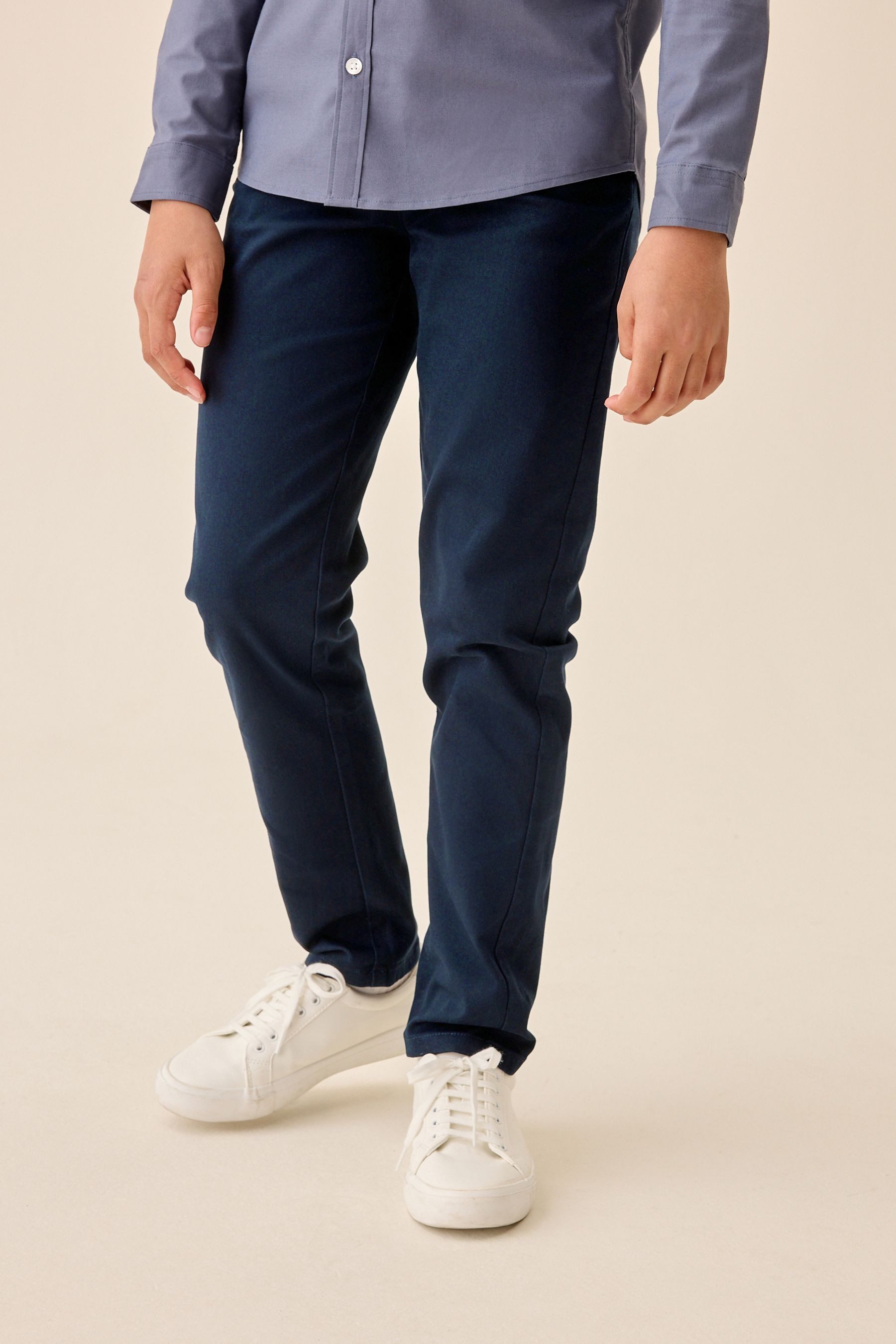 Next Stretch-Hose Längere Regular Fit Stretch-Chinohose (1-tlg) – Bild 3 von 3