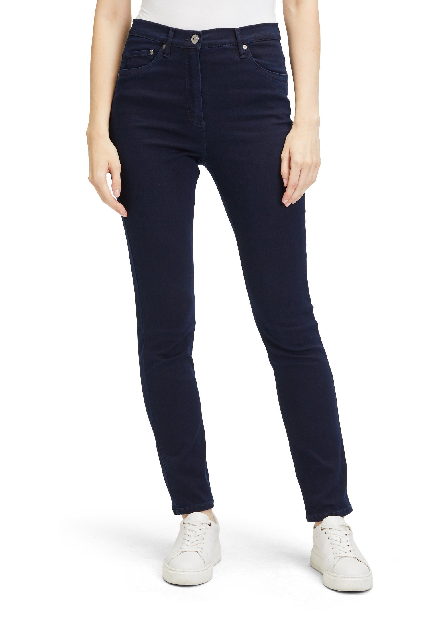 Betty Barclay Regular-fit-Jeans mit hohem Bund Dark Blue Denim