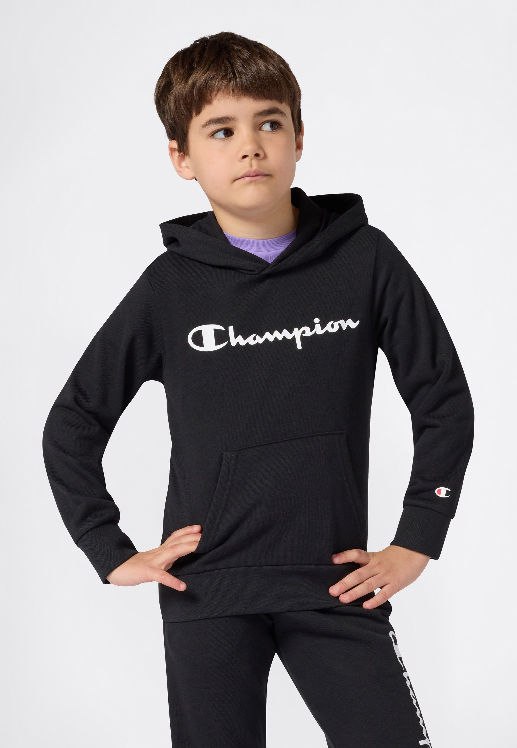 Champion Kapuzensweatshirt ICONS CONTRAST Terry Hoodie mit Kapuze, Langarm, aus Baumwolle und Polyester