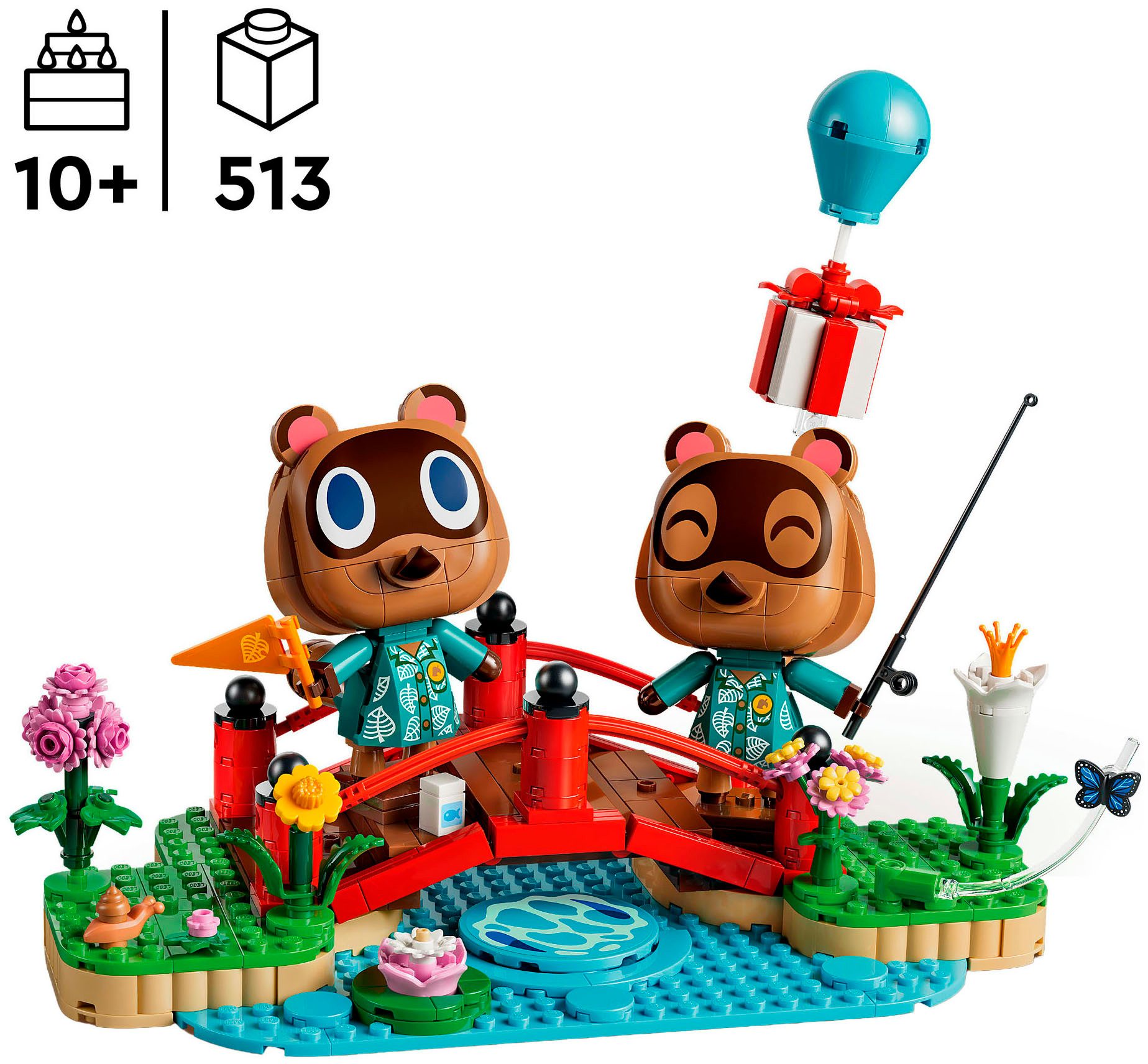 LEGO® Ausflug mit Nepp und Schlepp (77059), LEGO Animal Crossing Konstruktionsspielsteine, (513 St), Made in Europe
