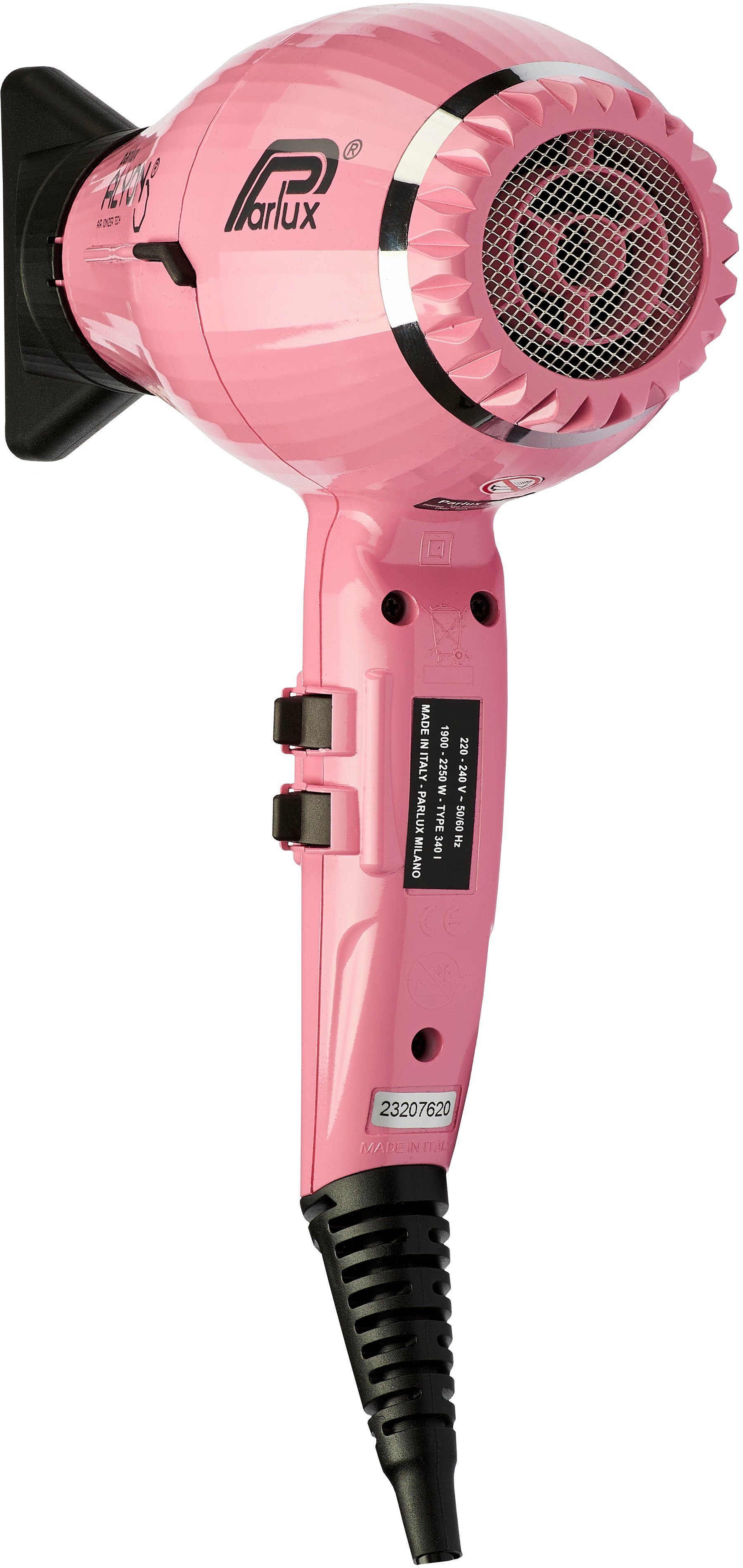 Haartrockner W, HFS Patentiertes Free rosa (Hair 2250 Parlux Ionic, Parlux Reinigungssystem System) Alyon