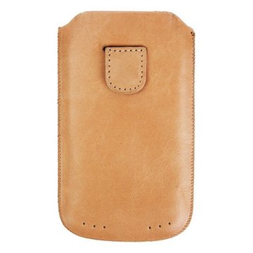 Samsonite Handyhülle Leder Universal Pouch Tasche Toledo Beige M, hochwertige Schutz-Hülle, Lift-Funktion, Etui für klassisches Handy MP4-Player MP3-Player Audio-Player