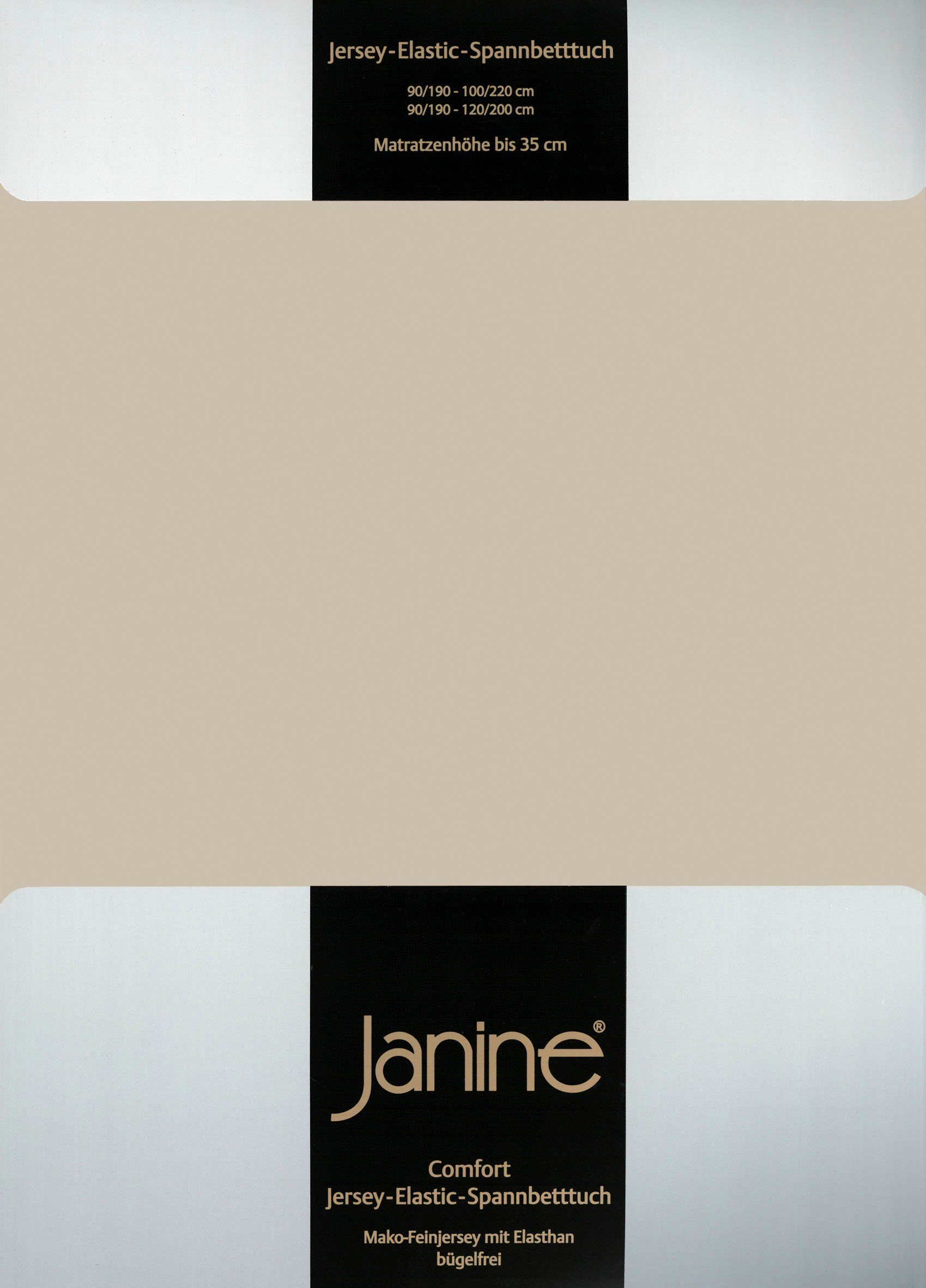 Janine Spannbettlaken ELASTIC 5002, Jersey-Elasthan, Gummizug: günstig online kaufen