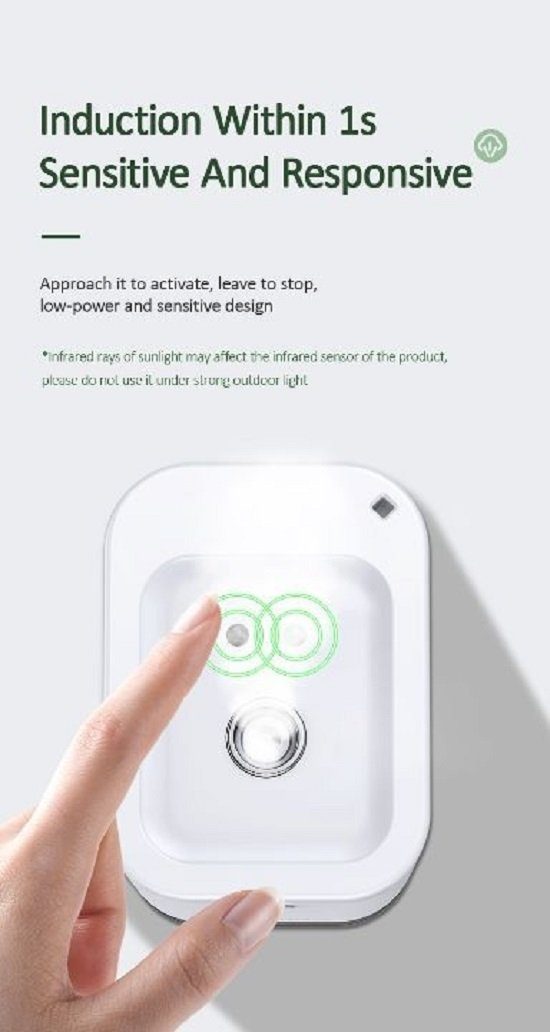 Luna24 simply great ideas... Hygienebeutelspender no touch Desinfektionsmittelspender "Smart to Go" weiß