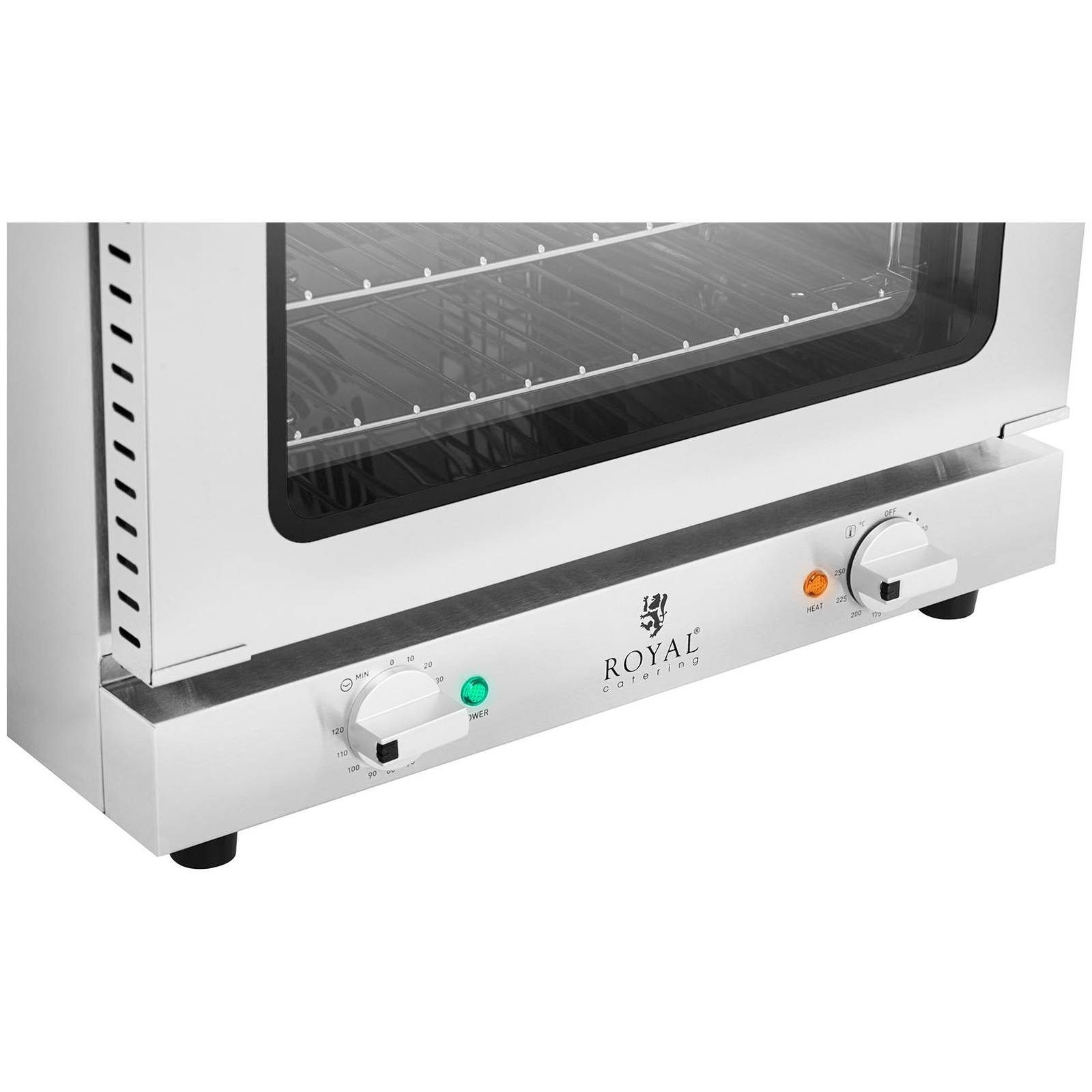 Royal Catering Dampfbackofen Heißluftofen Konvektomat Kombidämpfer Backofen Edelstahl 2.150 W 3