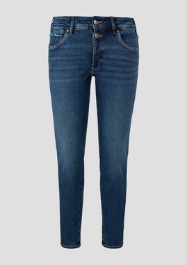 s.Oliver Stoffhose Jeans / Skinny Leg / Mid Rise Label-Patch