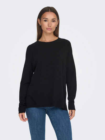 JACQUELINE de YONG Strickpullover Basic Strick Pullover Stretch Sweater mit Schlitzen JDYMARCO 5647 in Schwarz