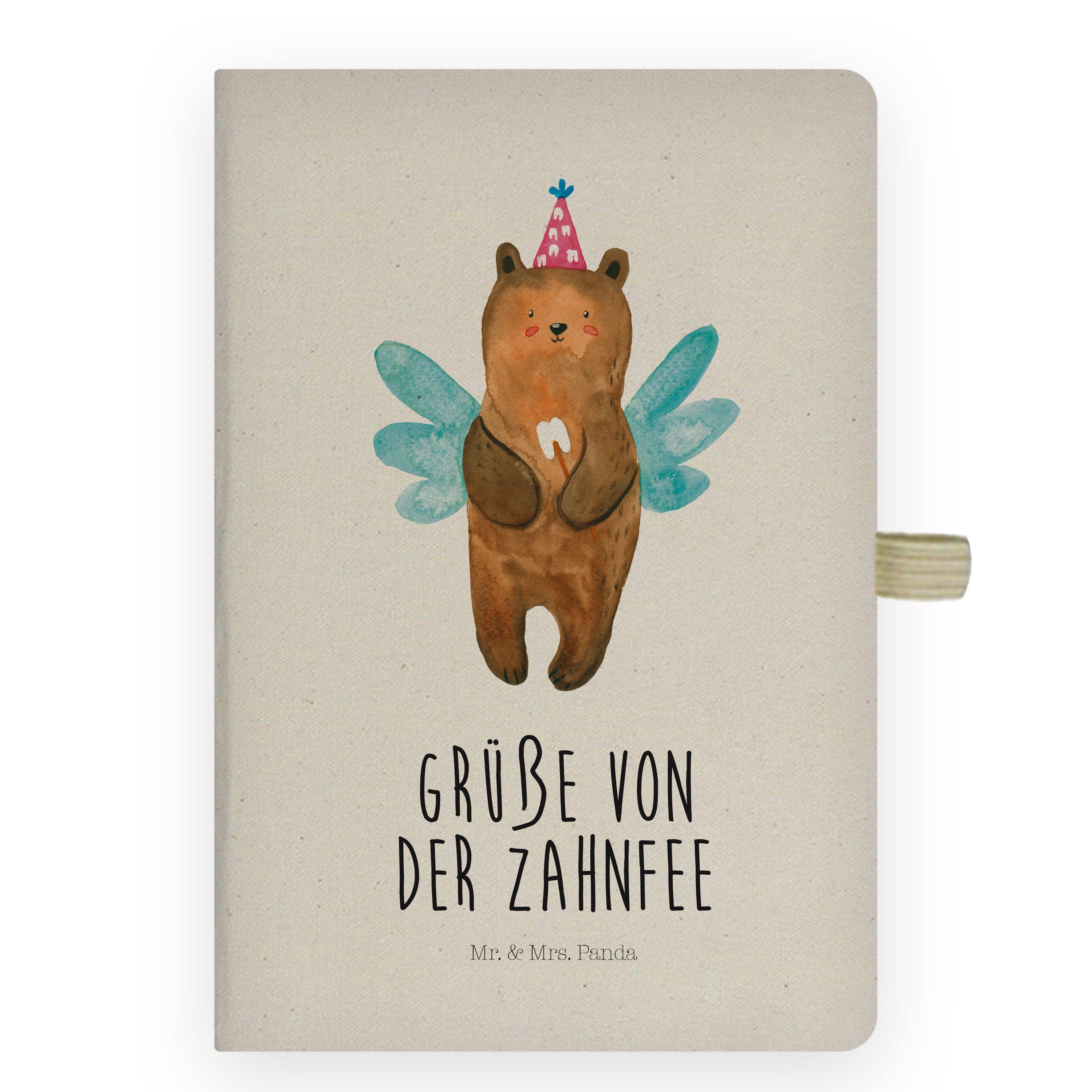 Panda Transparent Tagebuch Skizzenbuch, Mrs. Mr. Mrs. - Mr. - Zahnfee Notizbuch Teddybär, Panda & & Bär Geschenk,