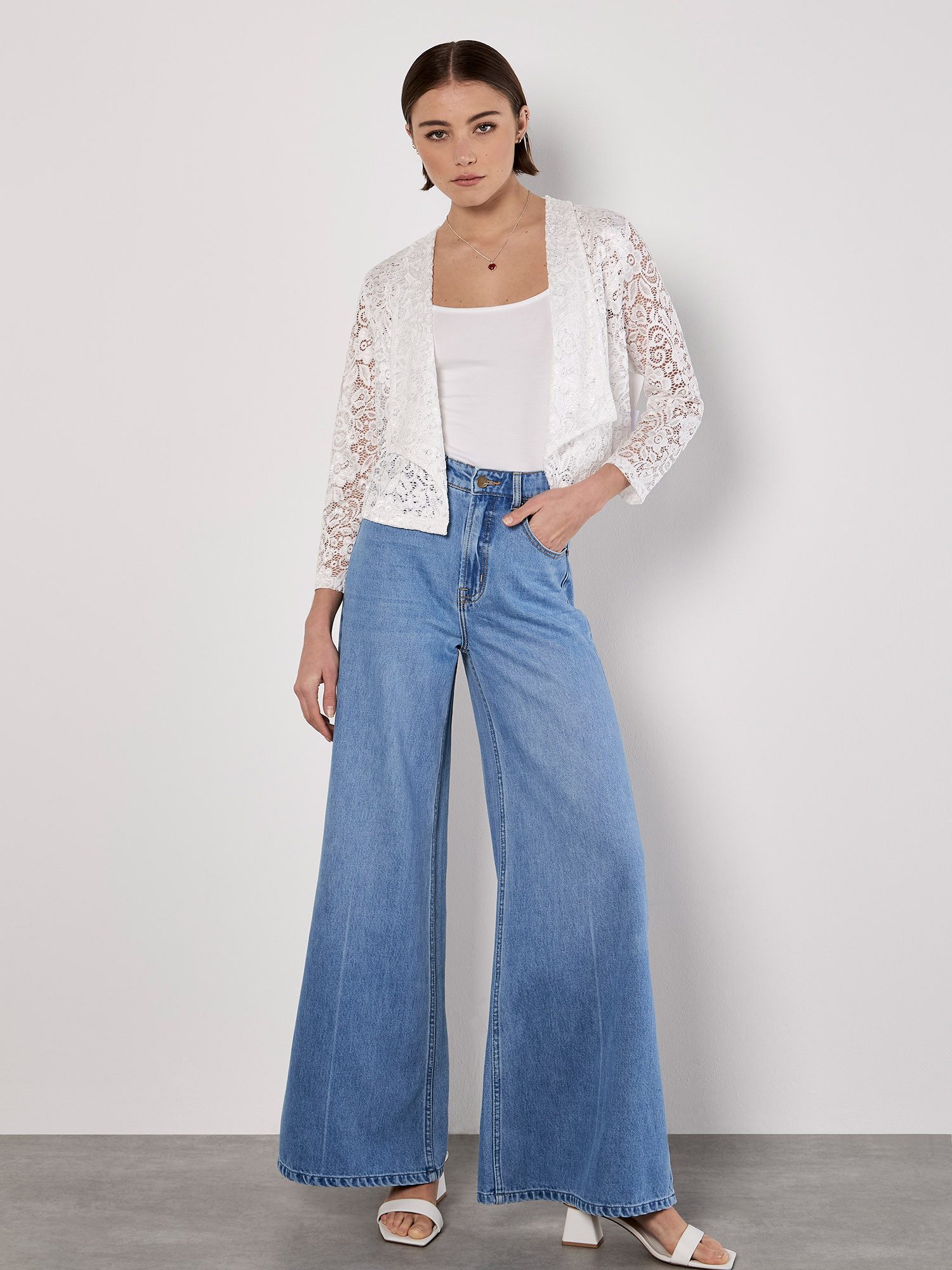 Apricot Boleroblazer Spitzen-Blazer, mit Revers günstig online kaufen