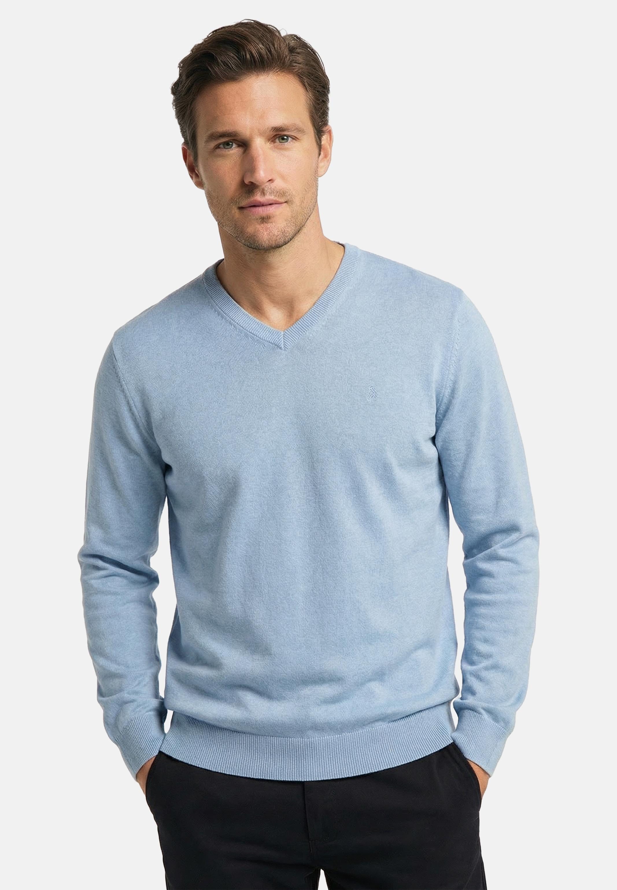 V-Ausschnitt-Pullover Basic