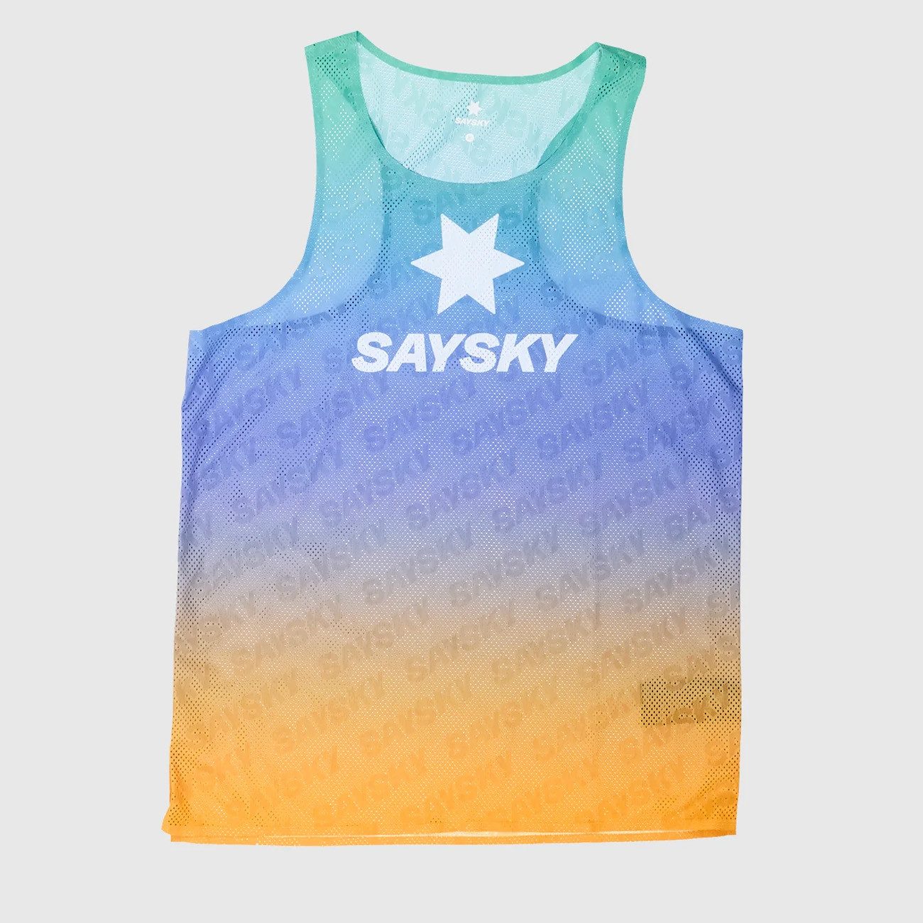 Saysky Laufhose Saysky Drip Dye Flow Air Singlet Purpe AOP