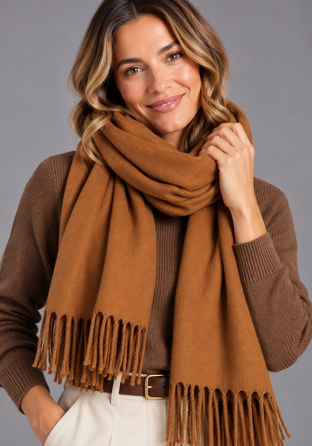 Laura Scott Schal, mit modischen Fransen in klassischen Unifarben. € 29,99, (€ 29,99 pro 1 Stk).